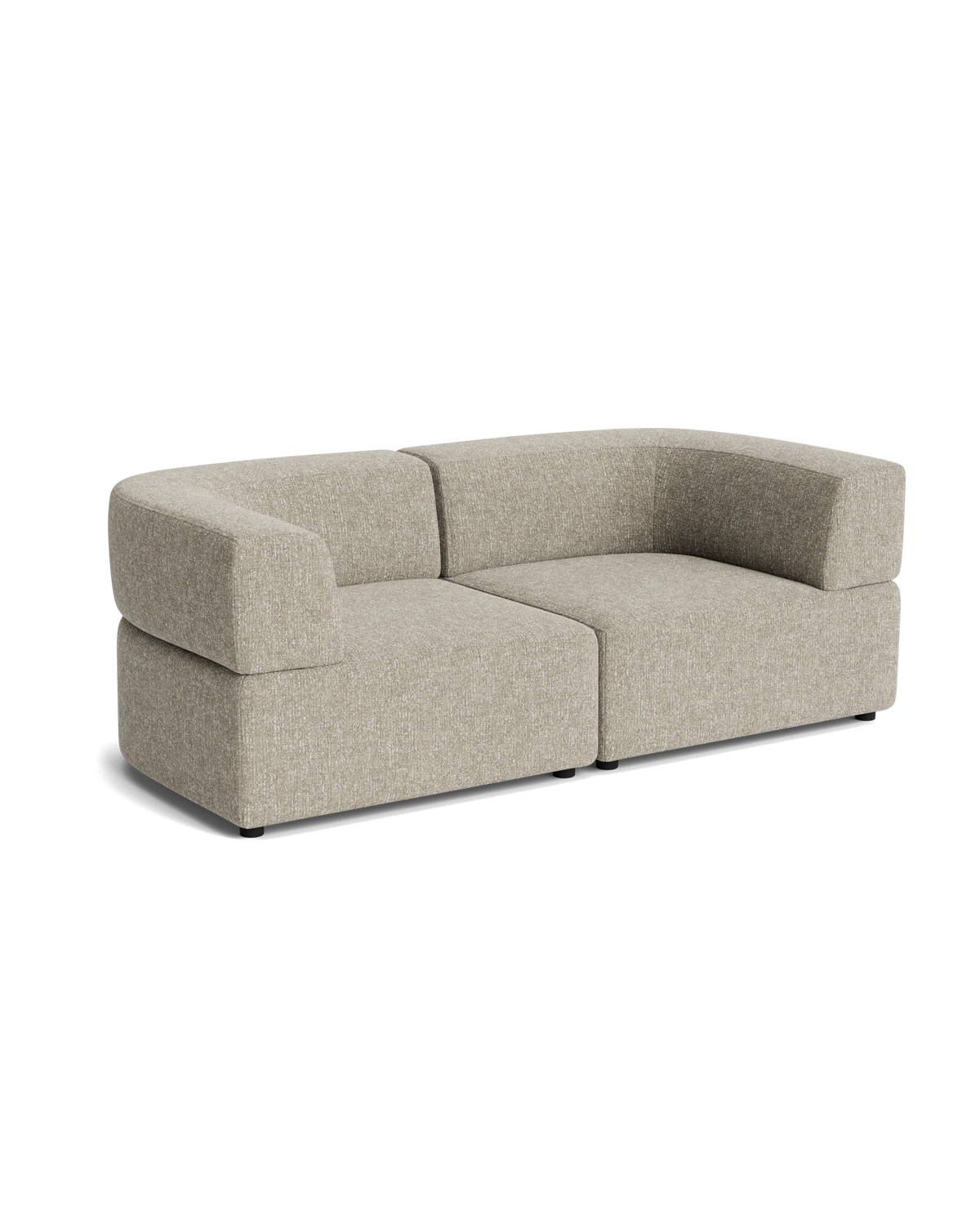 Stretch 3 Seater Sofa - Fleck Smoke