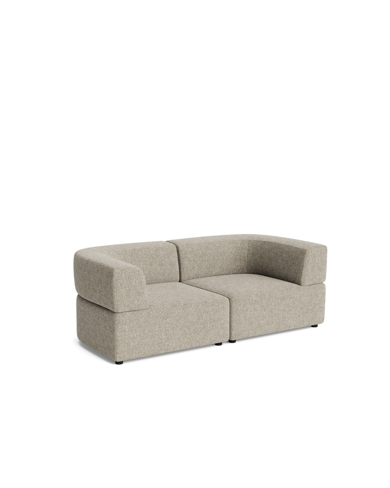 Stretch 3 Seater Sofa - Fleck Smoke