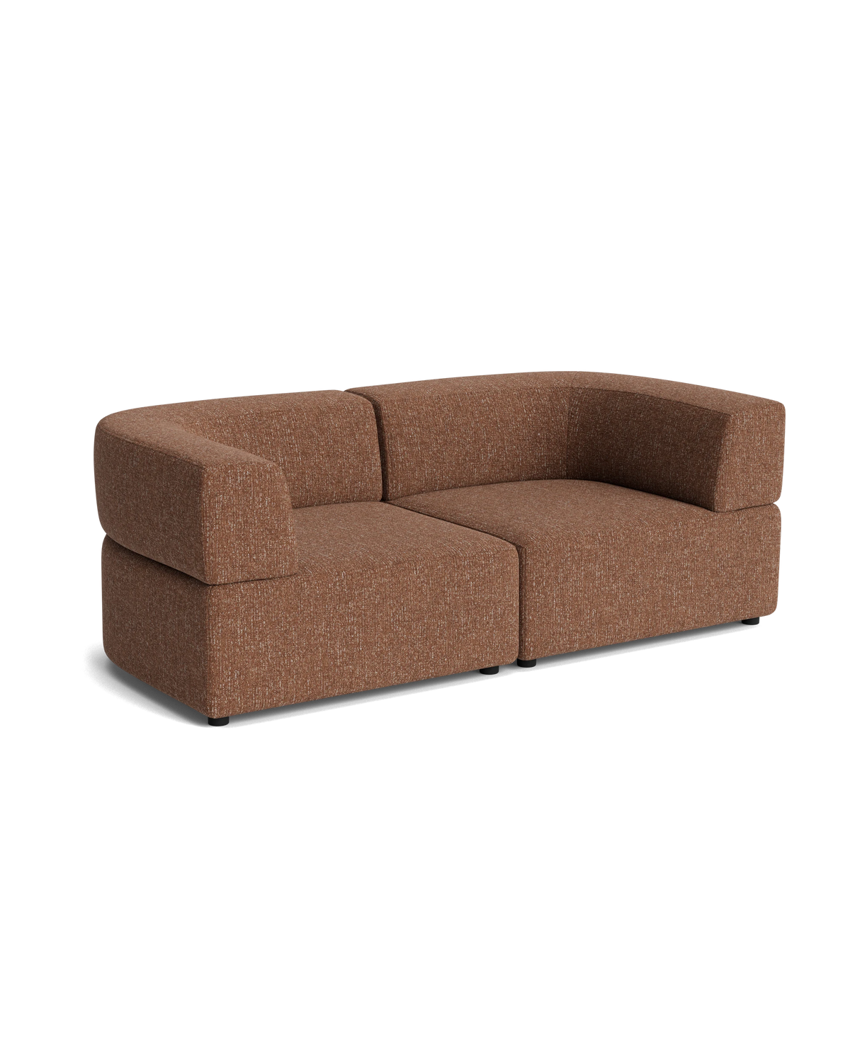 Stretch 3 Seater Sofa - Fleck Rust