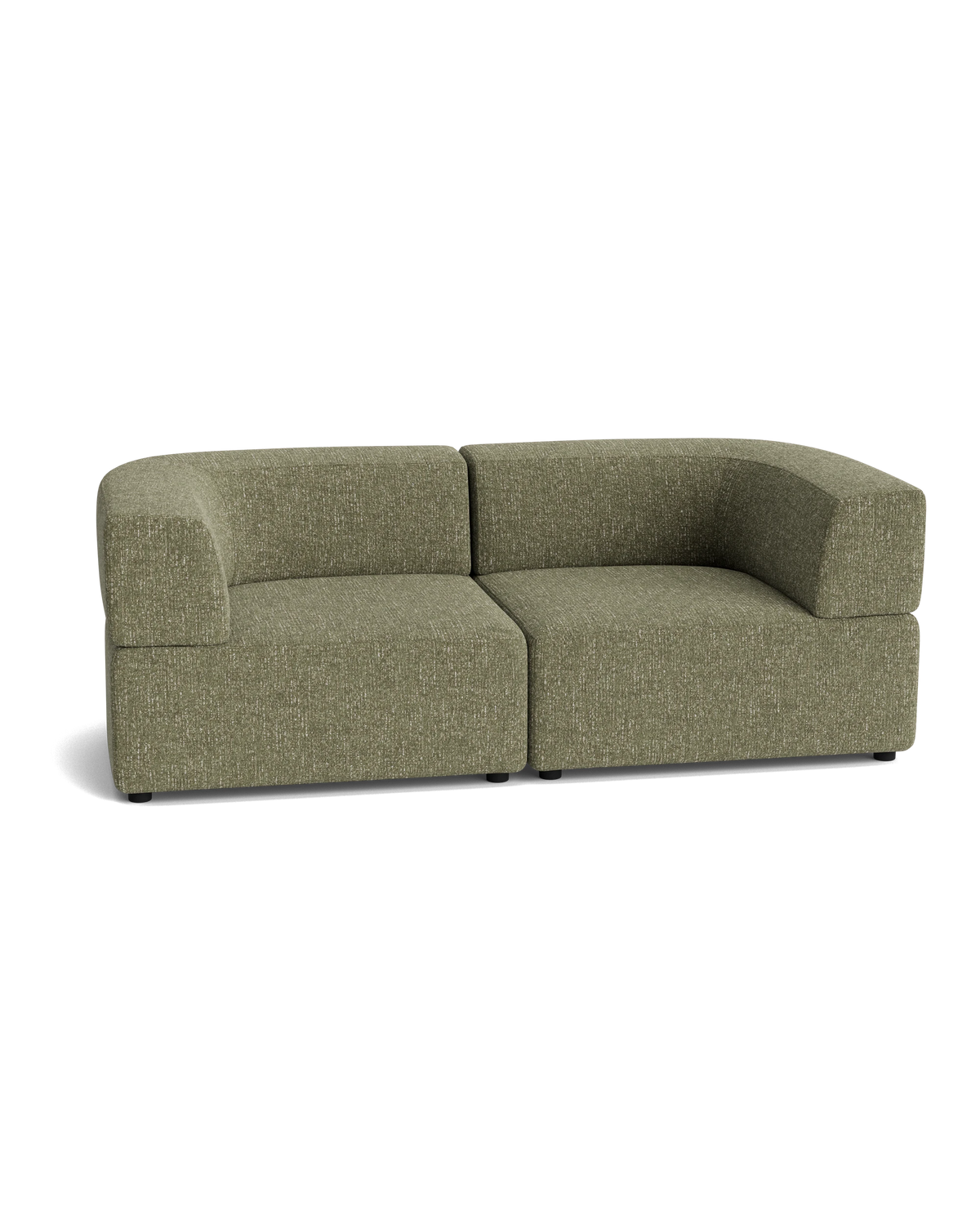 Stretch 3 Seater Sofa - Fleck Olive