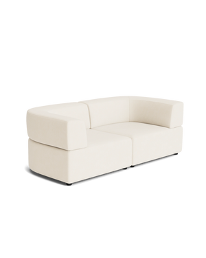 Stretch 3 Seater Sofa - Fossil Vanilla