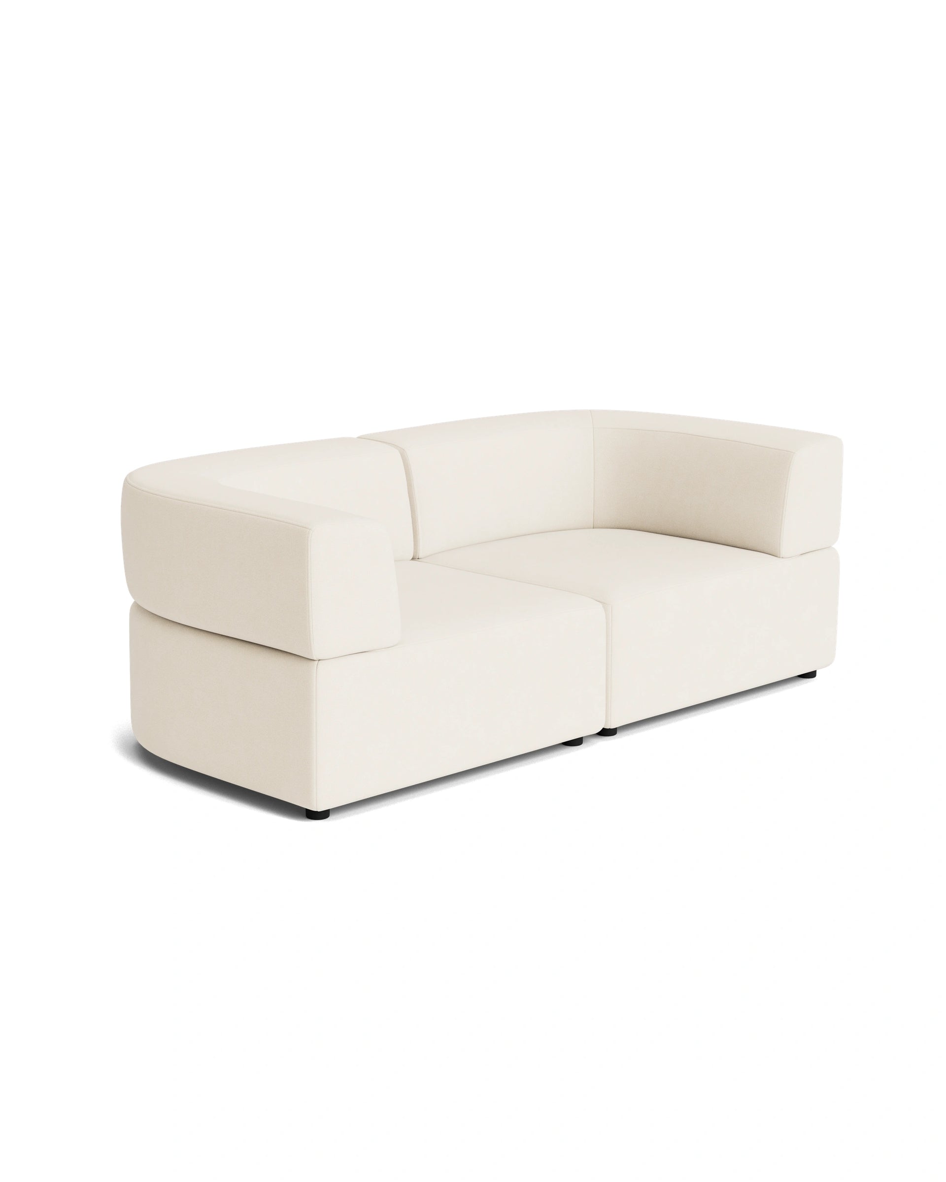 Stretch 3 Seater Sofa - Fossil Vanilla