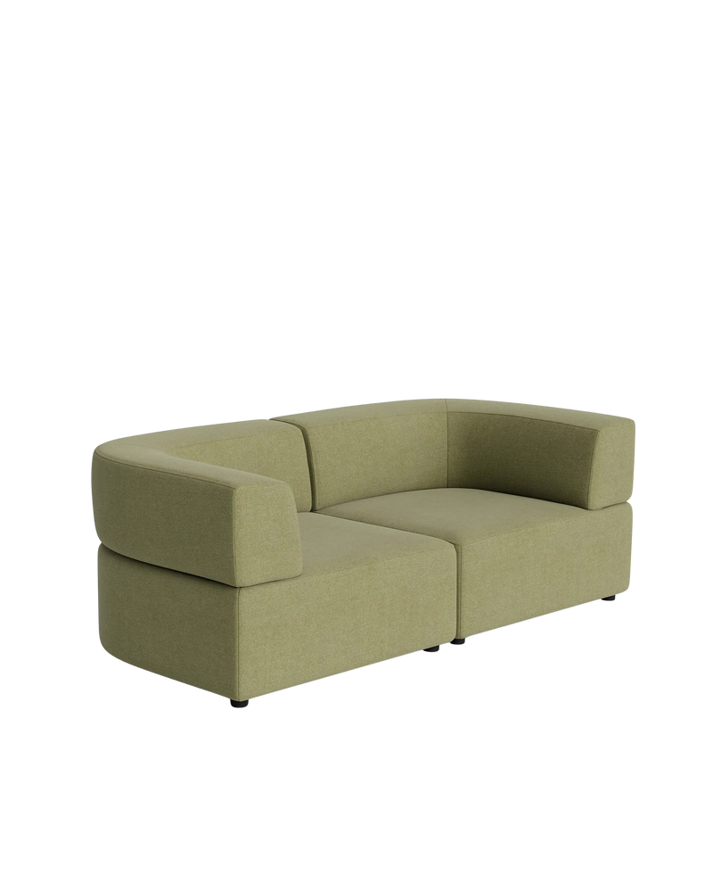 Stretch 3 Seater Sofa - Fossil Eucalyptus