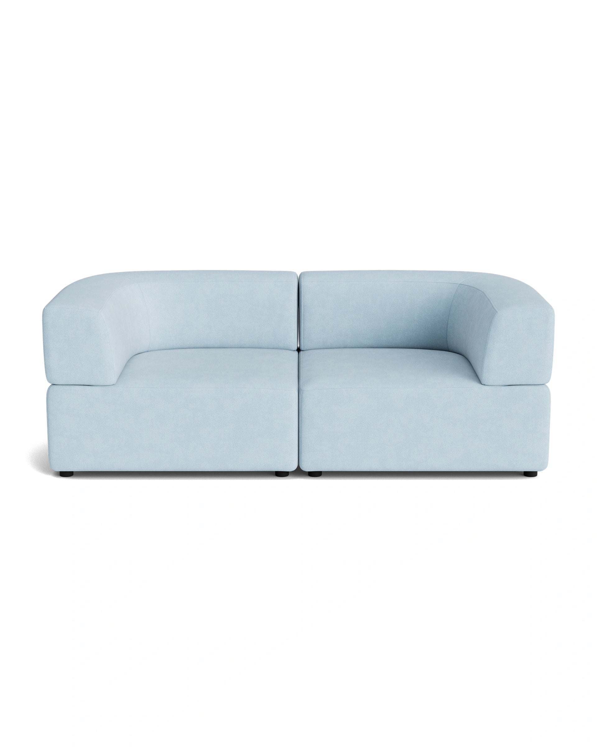 Stretch 3 Seater Sofa - Fossil Powder Blue