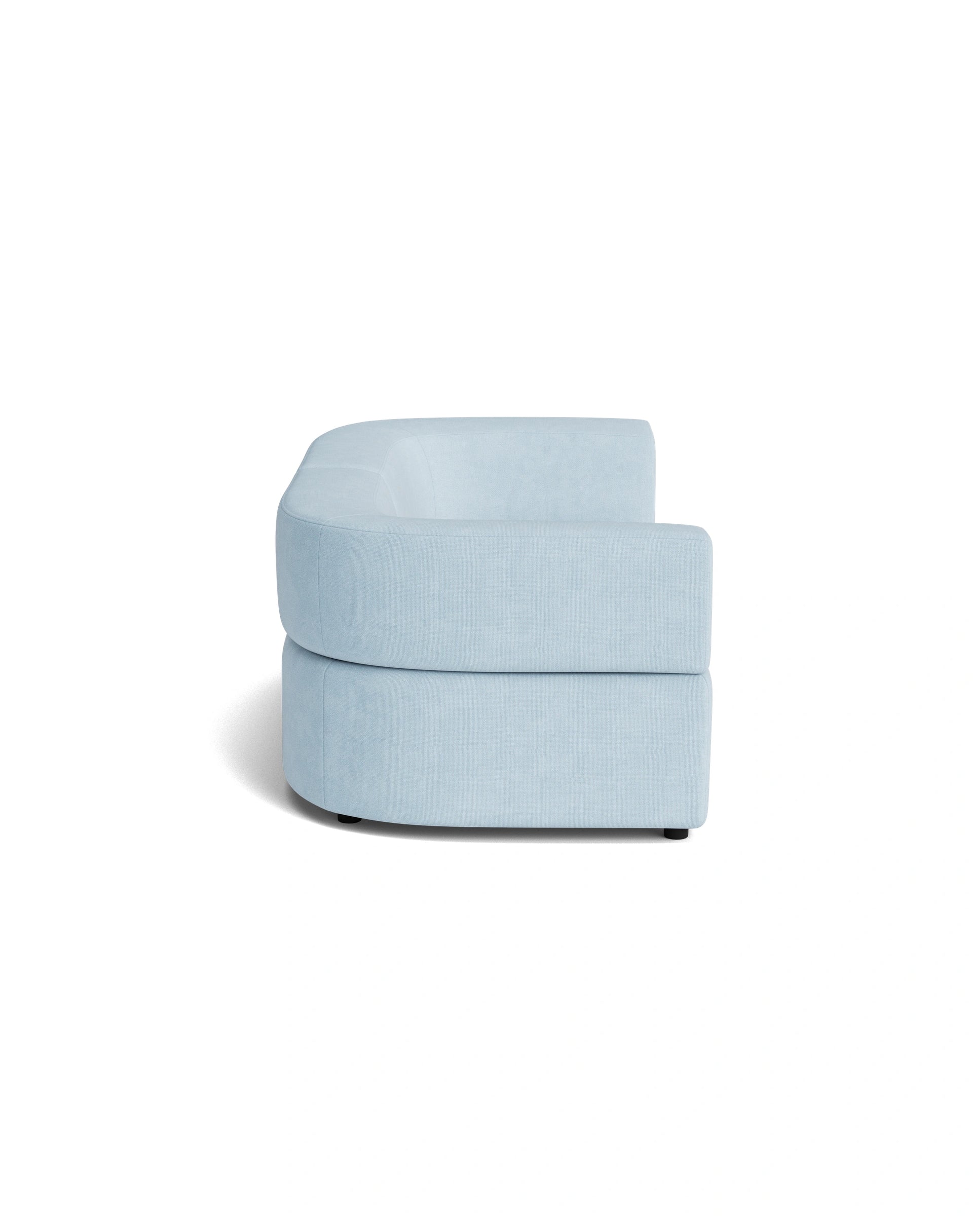 Stretch 3 Seater Sofa - Fossil Powder Blue