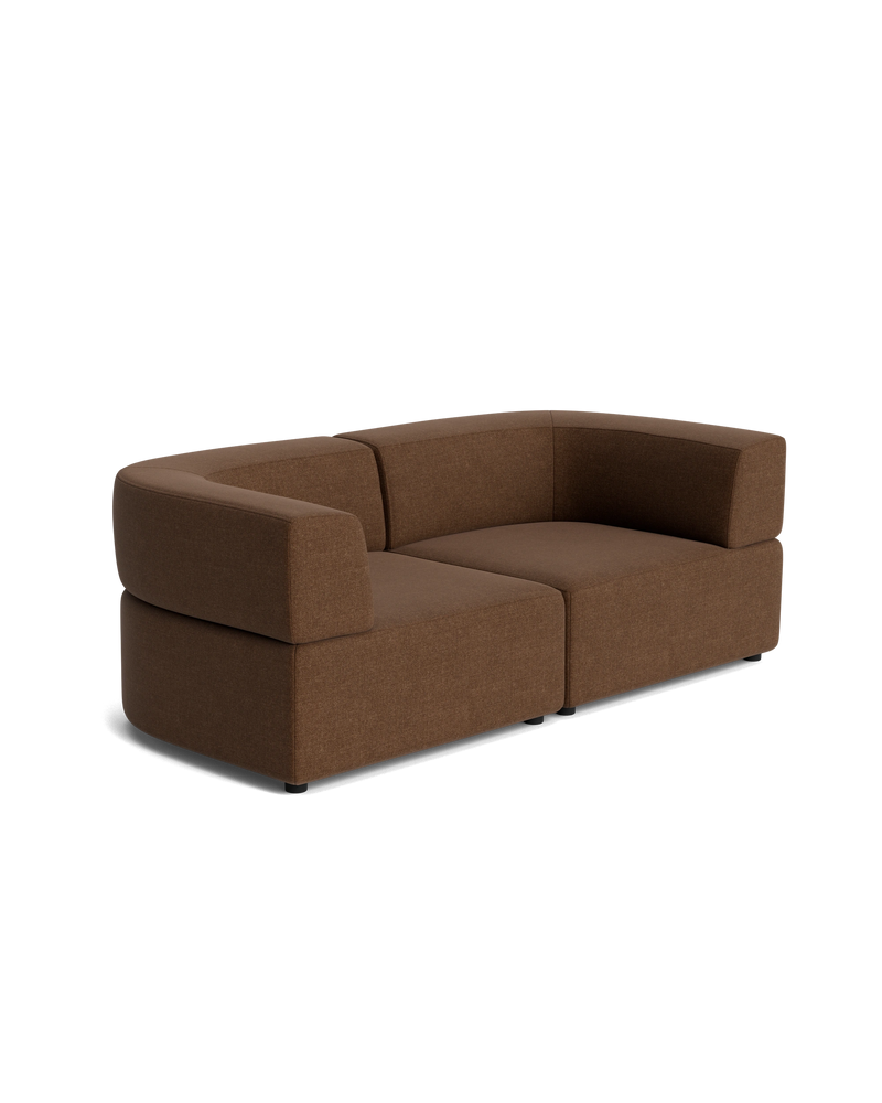 Stretch 3 Seater Sofa - Fossil Chocolate