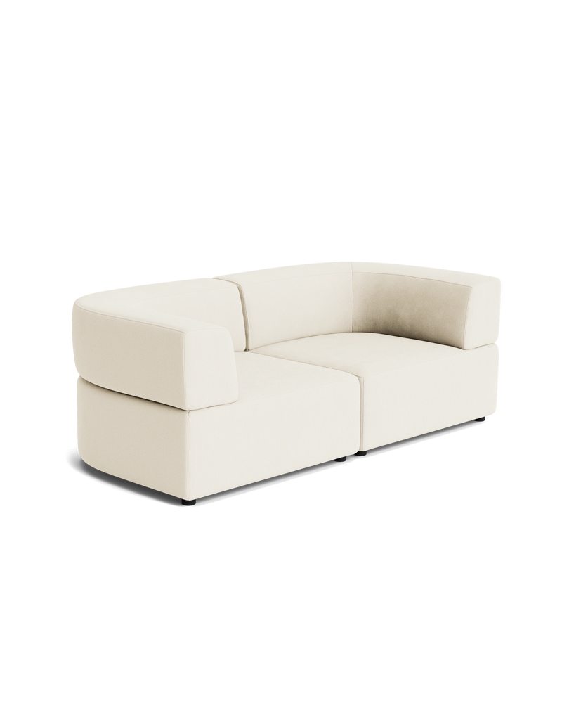 Stretch 3 Seater Sofa - Corduroy Off White