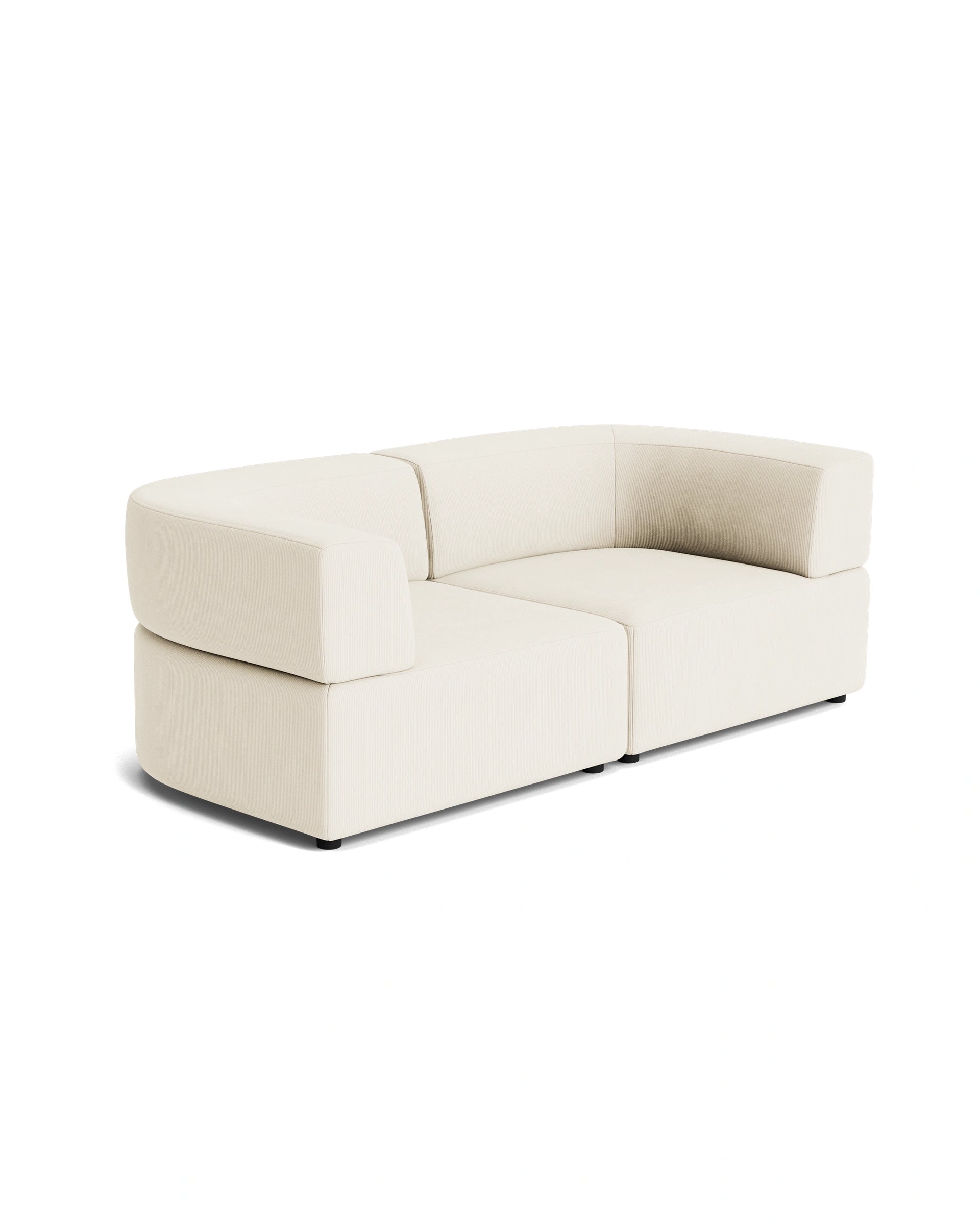 Stretch 3 Seater Sofa - Corduroy Off White