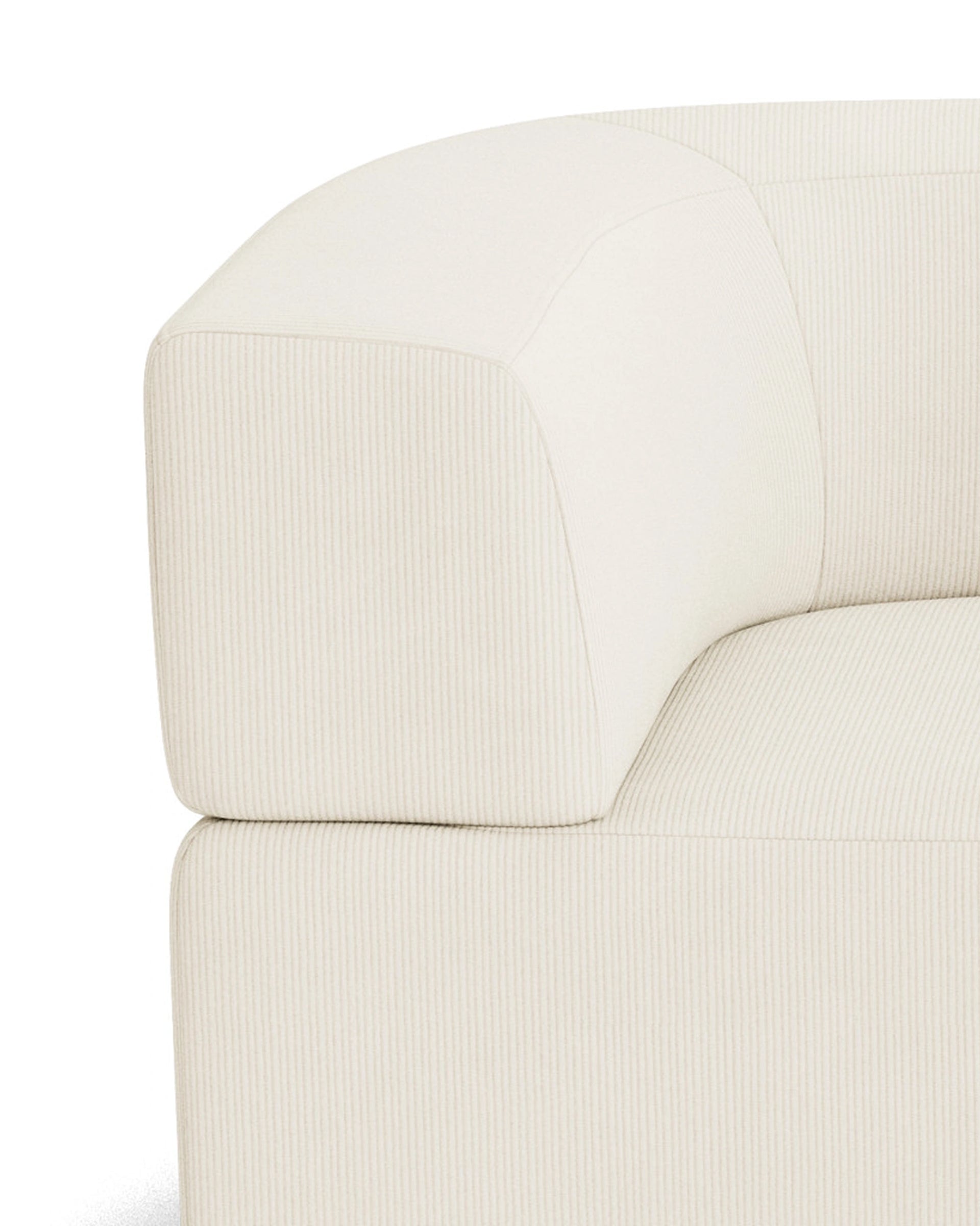 Stretch 3 Seater Sofa - Corduroy Off White