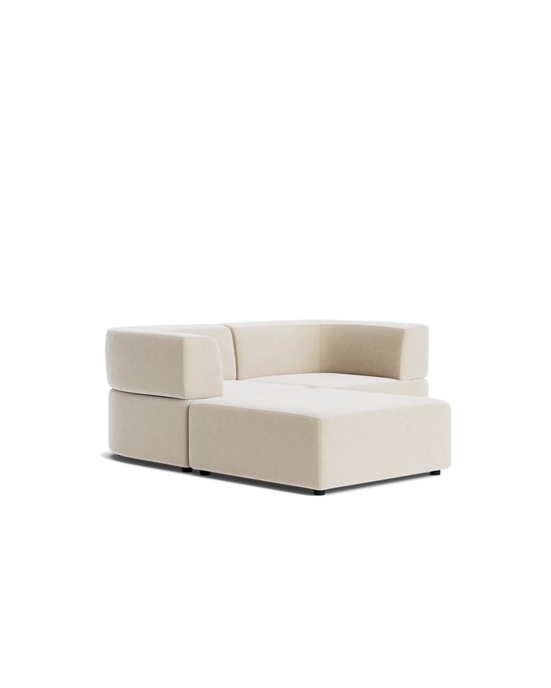 Stretch 3 Seater Chaise Sofa - Eden Ecru