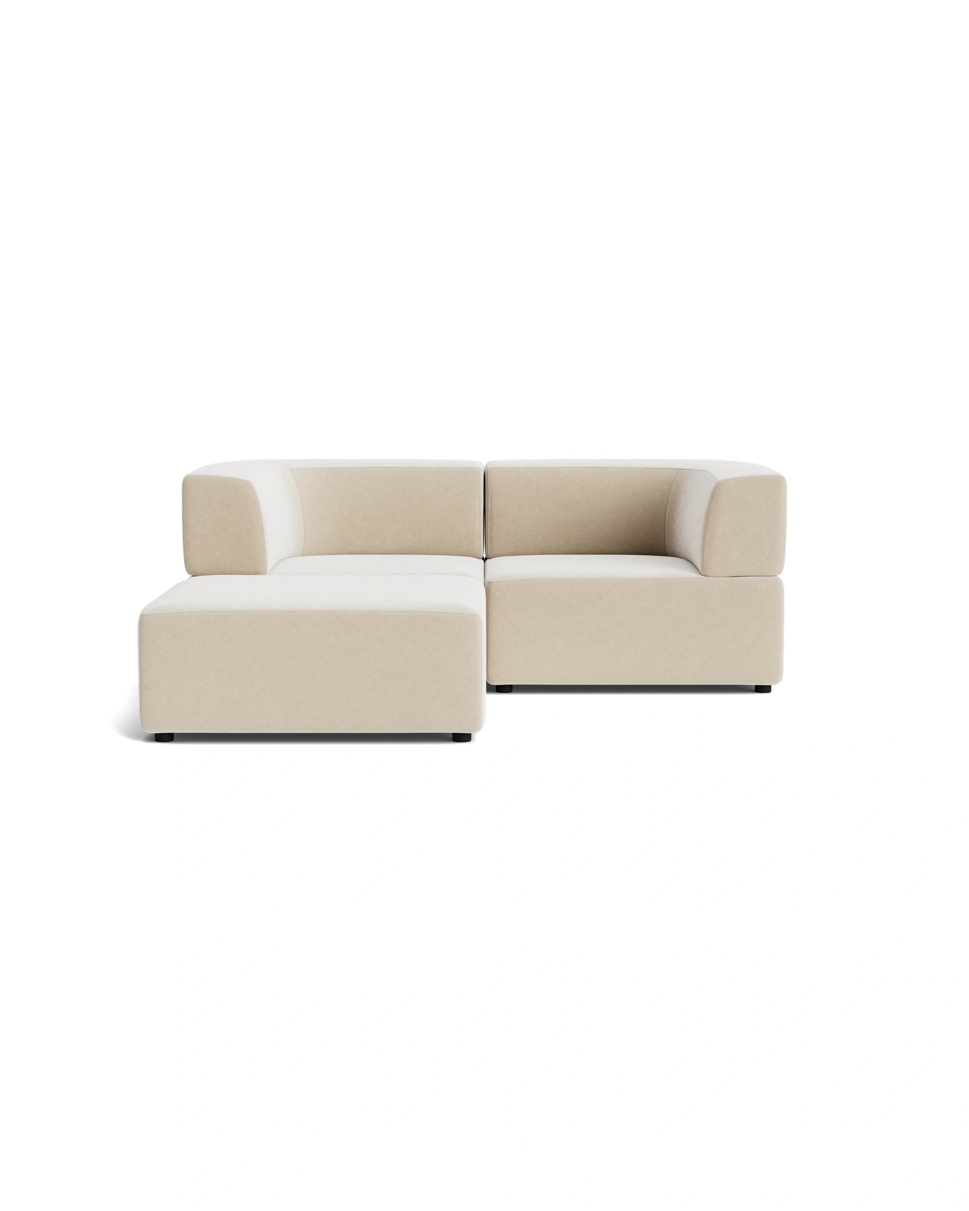 Stretch 3 Seater Chaise Sofa - Eden Ecru
