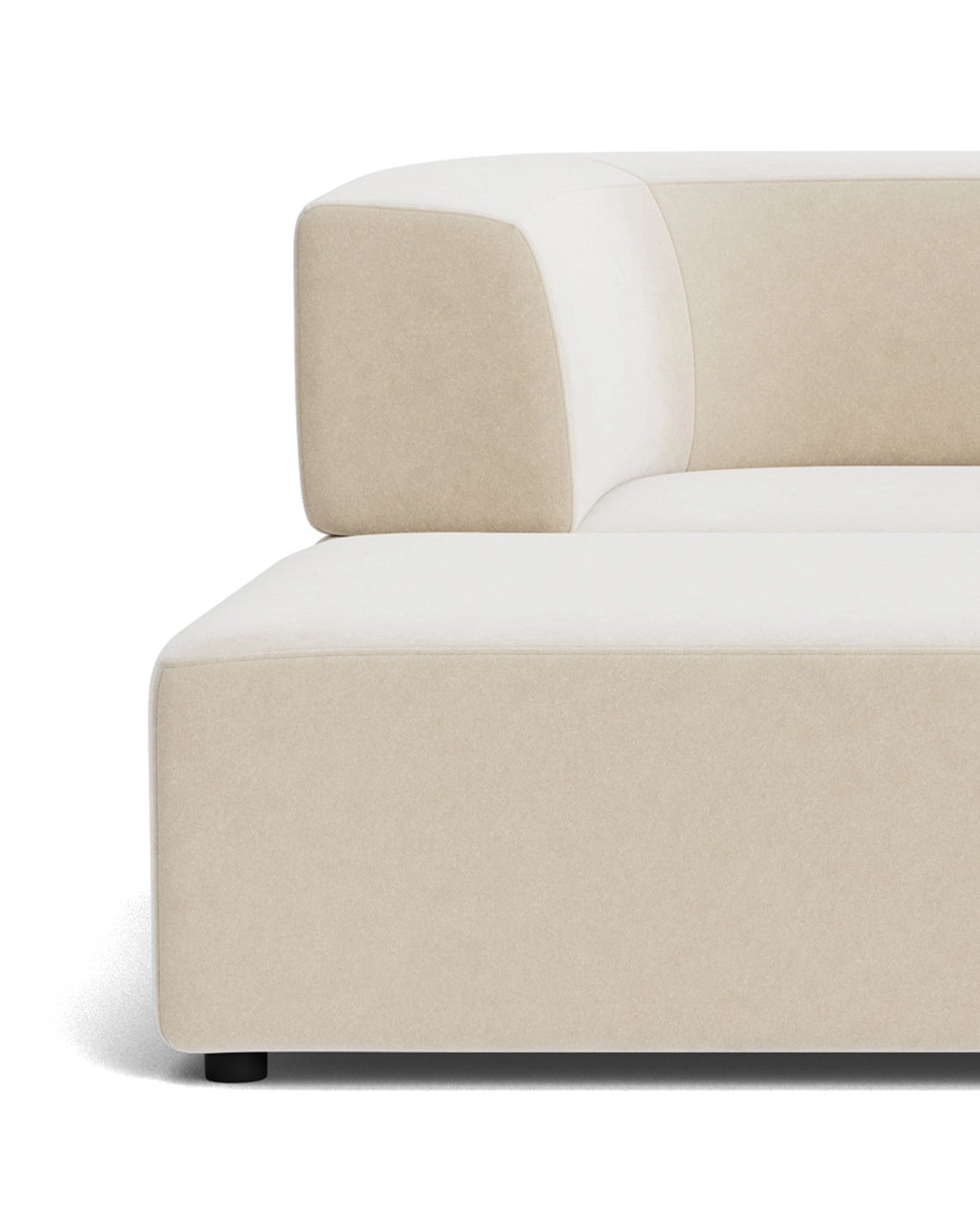Stretch 3 Seater Chaise Sofa - Eden Ecru
