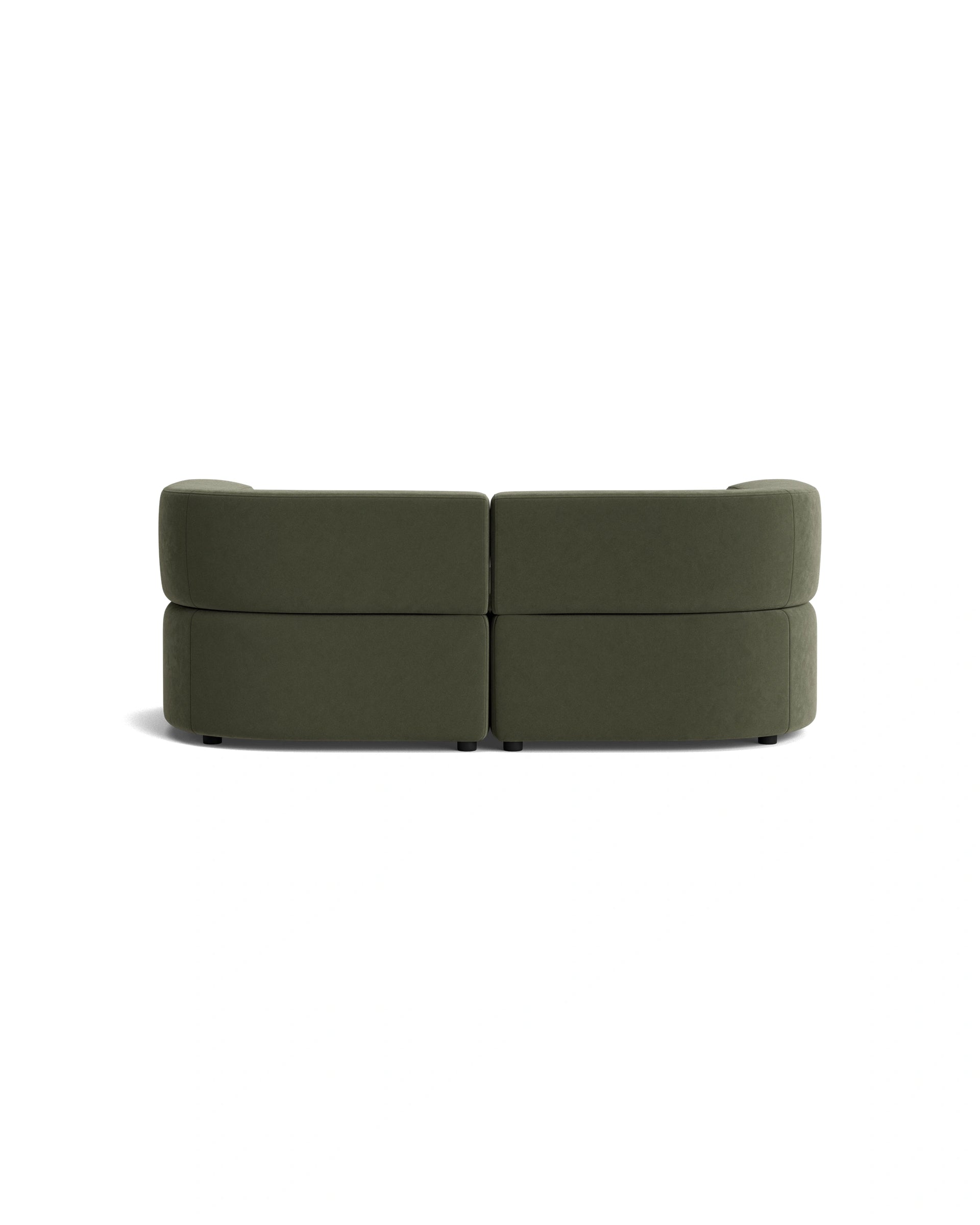 Stretch 3 Seater Chaise Sofa - Eden Leaf