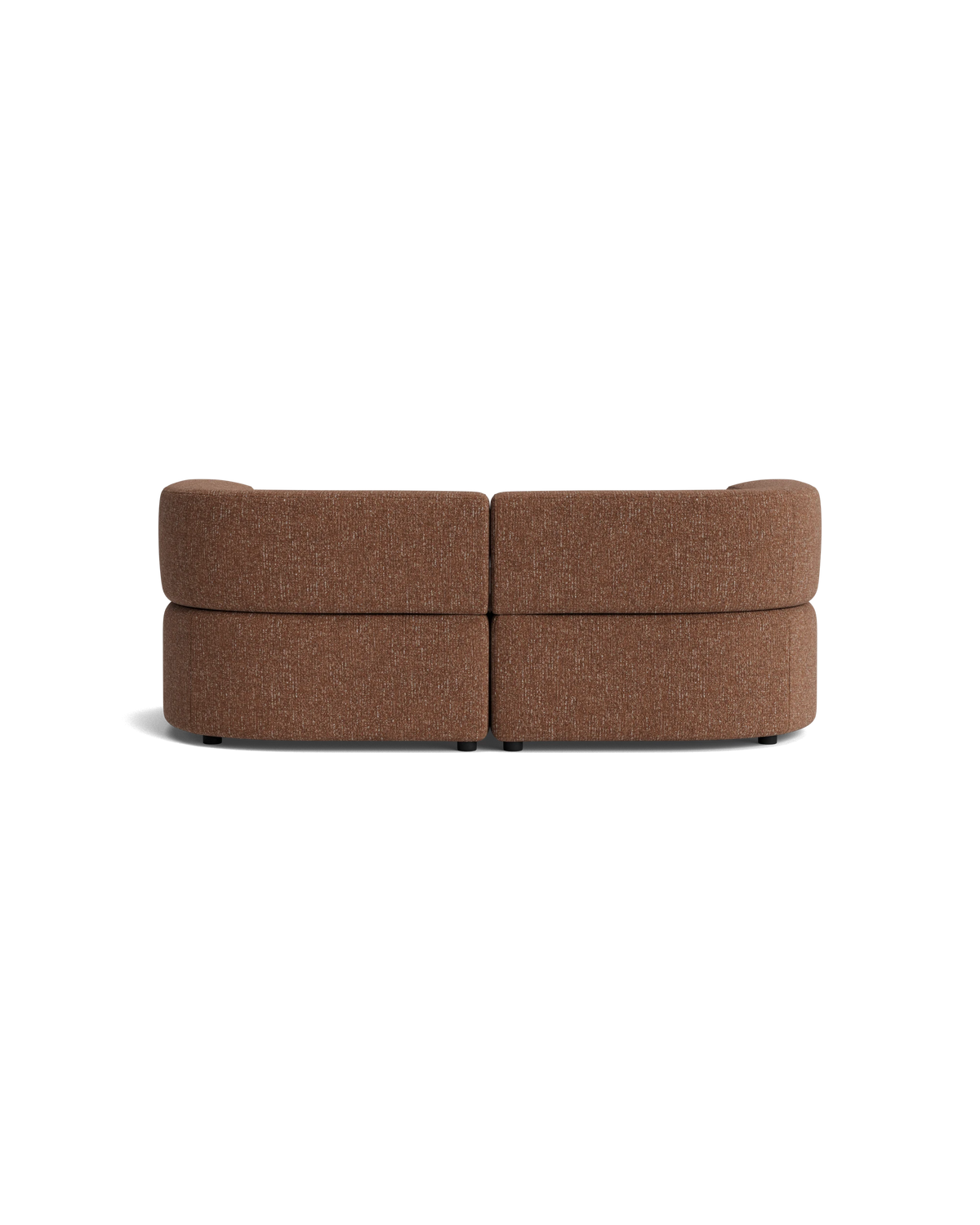 Stretch 3 Seater Chaise Sofa - Fleck Rust