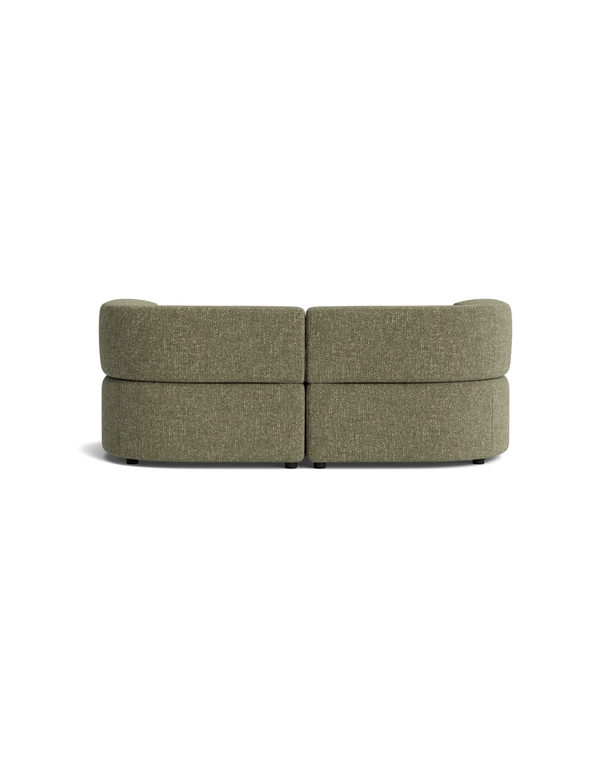 Stretch 3 Seater Chaise Sofa - Fleck Olive