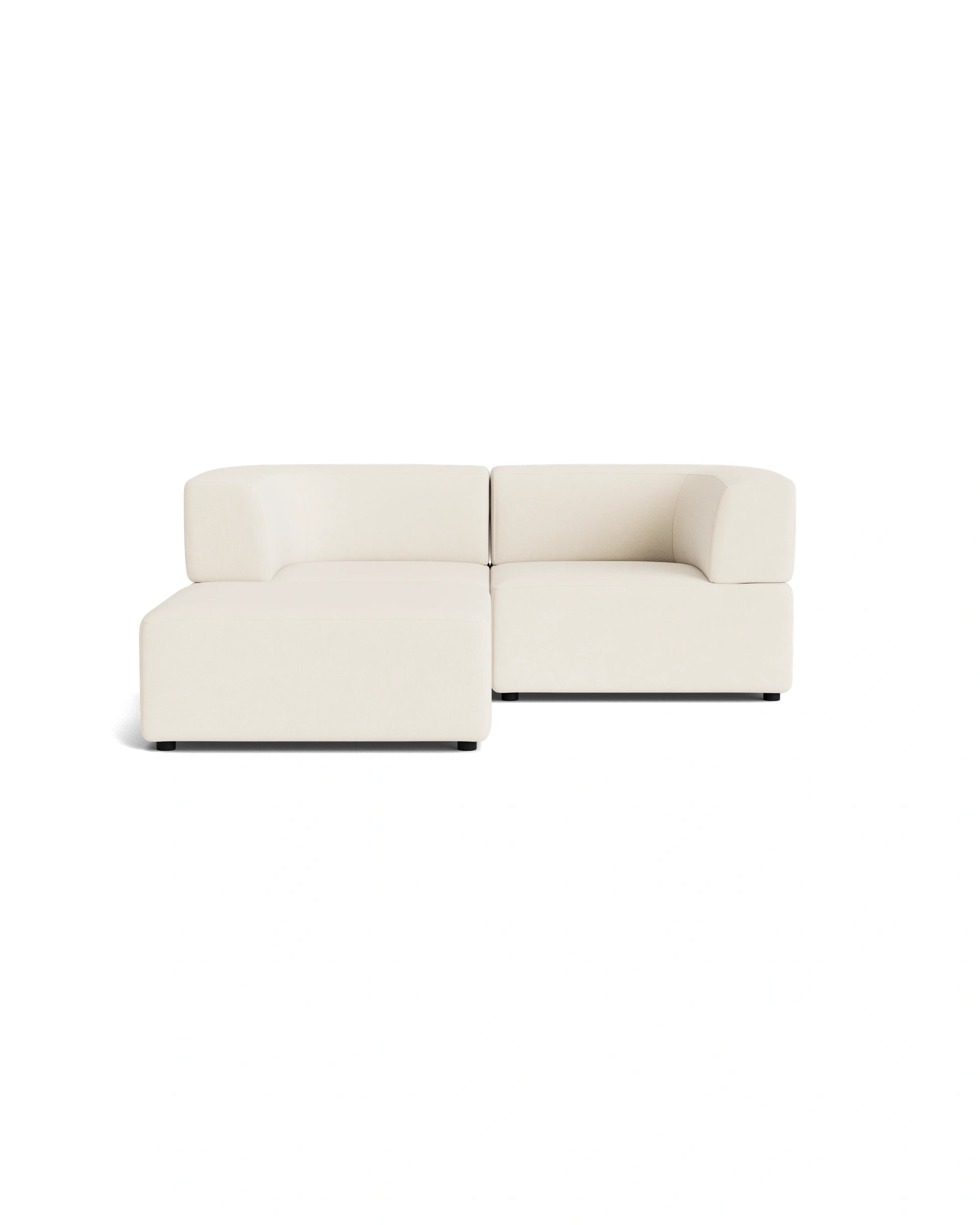 Stretch 3 Seater Chaise Sofa - Fossil Vanilla