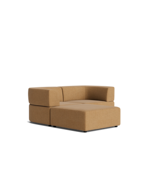 Stretch 3 Seater Chaise Sofa - Fossil Fawn