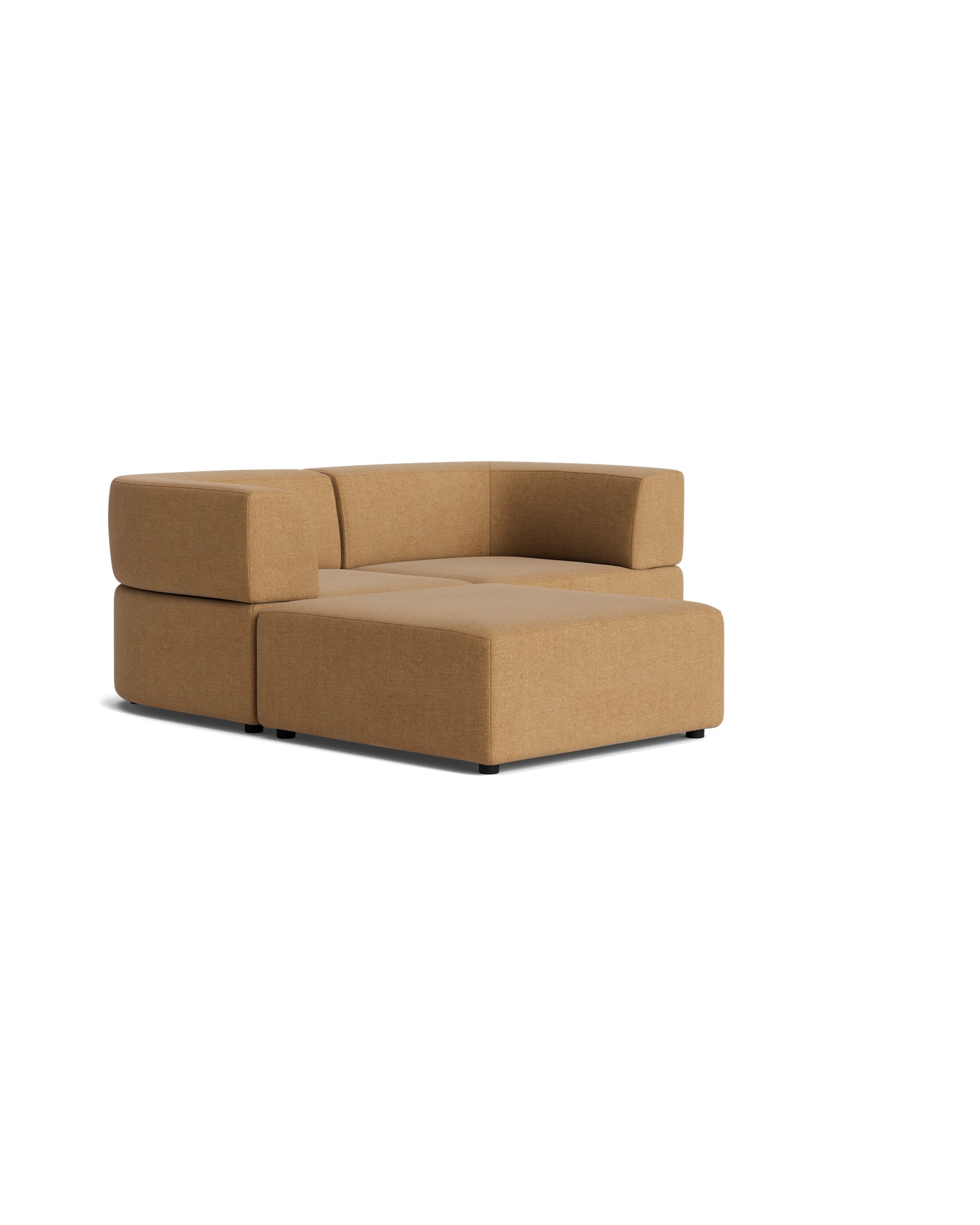 Stretch 3 Seater Chaise Sofa - Fossil Fawn