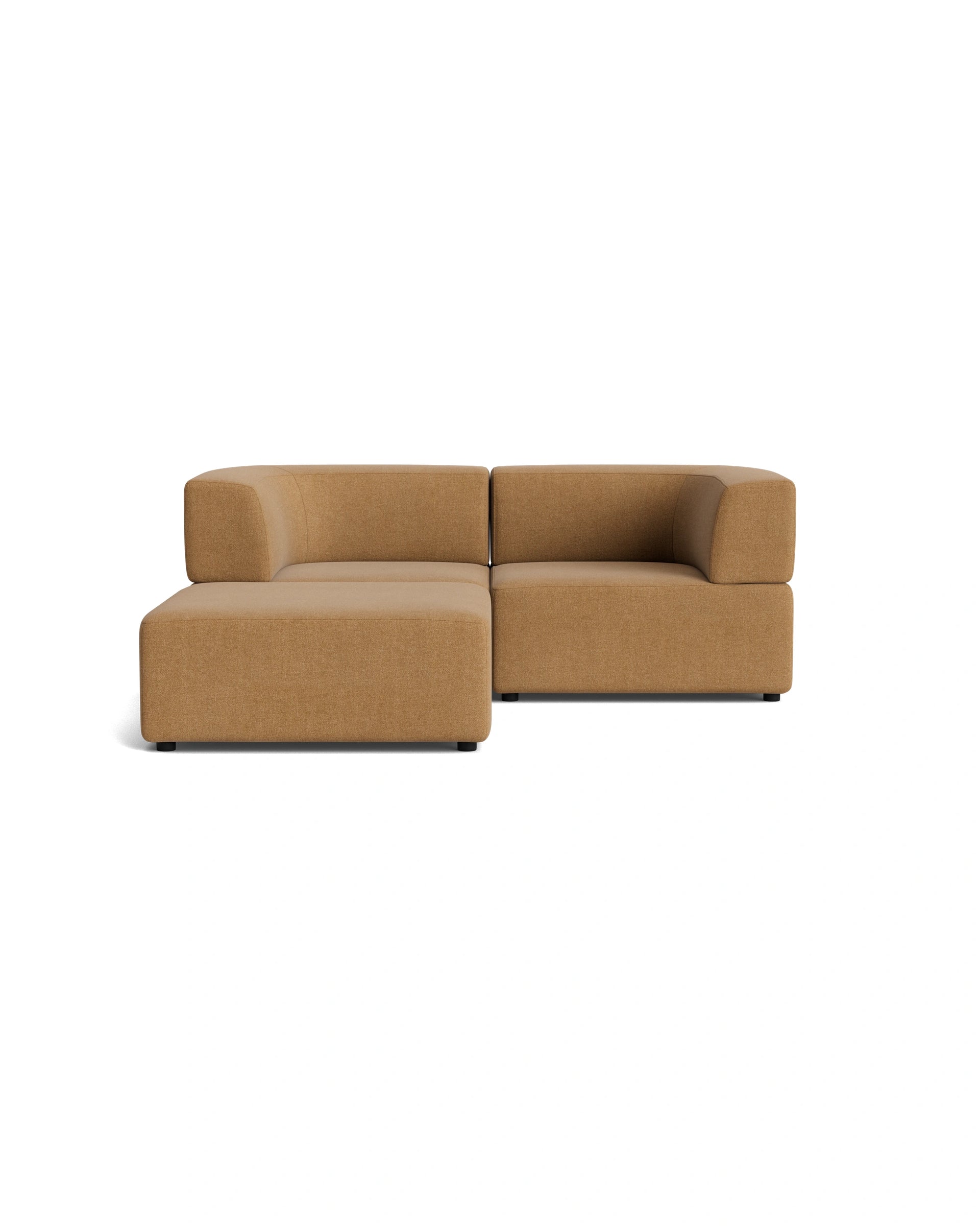 Stretch 3 Seater Chaise Sofa - Fossil Fawn
