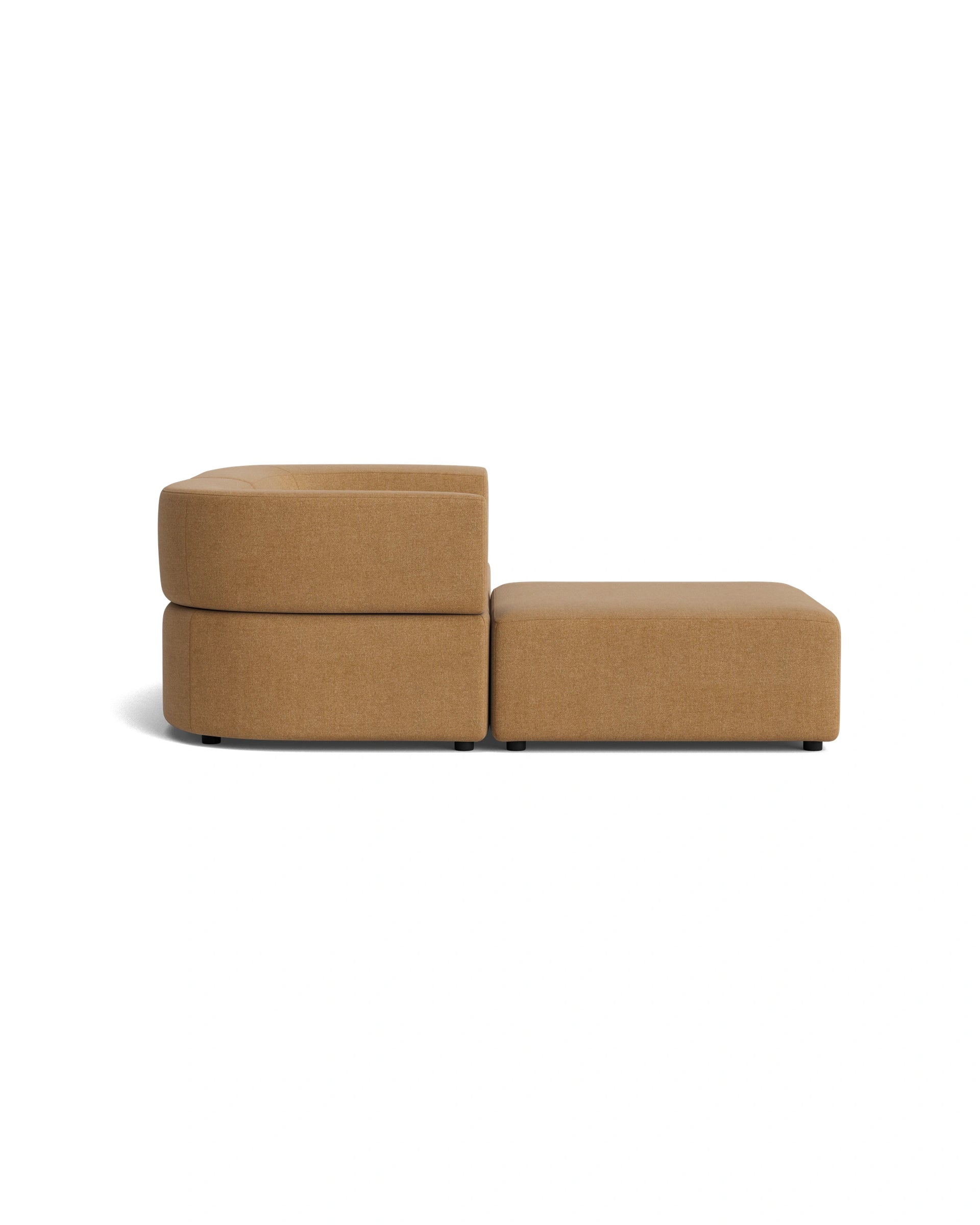 Stretch 3 Seater Chaise Sofa - Fossil Fawn