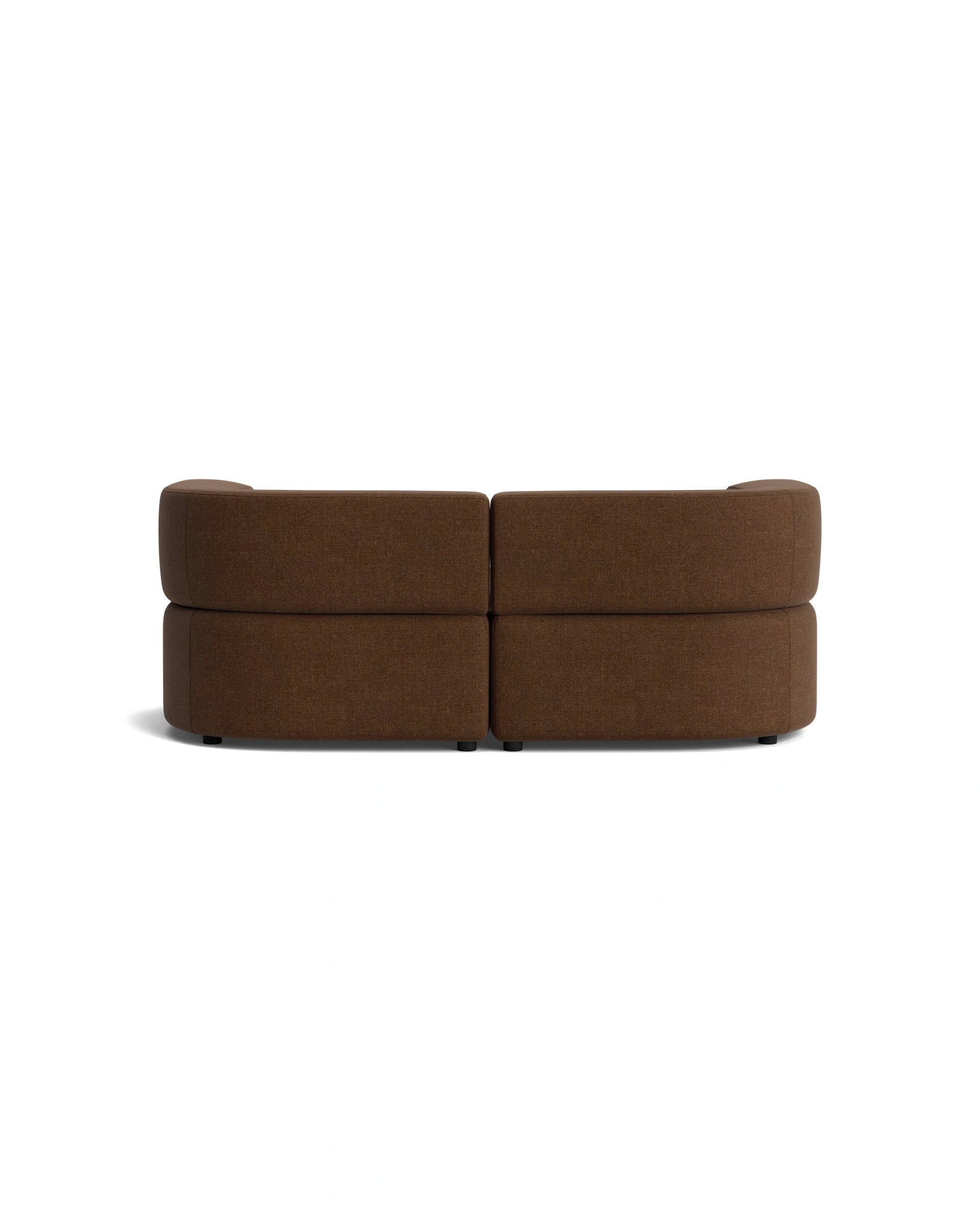Stretch 3 Seater Chaise Sofa - Fossil Chocolate