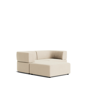 Stretch 3 Seater Chaise Sofa - Corduroy Mist