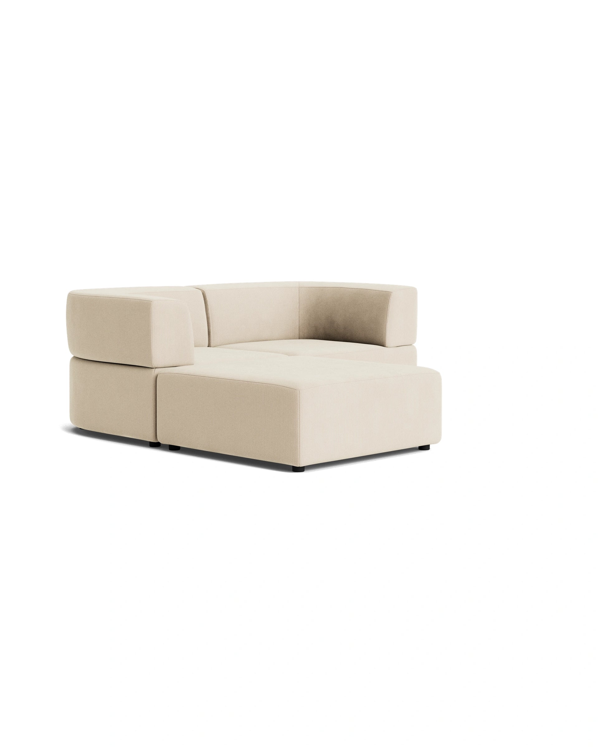 Stretch 3 Seater Chaise Sofa - Corduroy Mist
