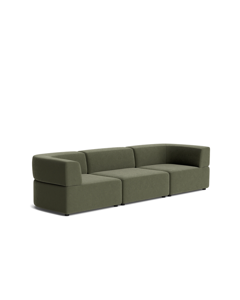Stretch 4 Seater Sofa - Eden Leaf