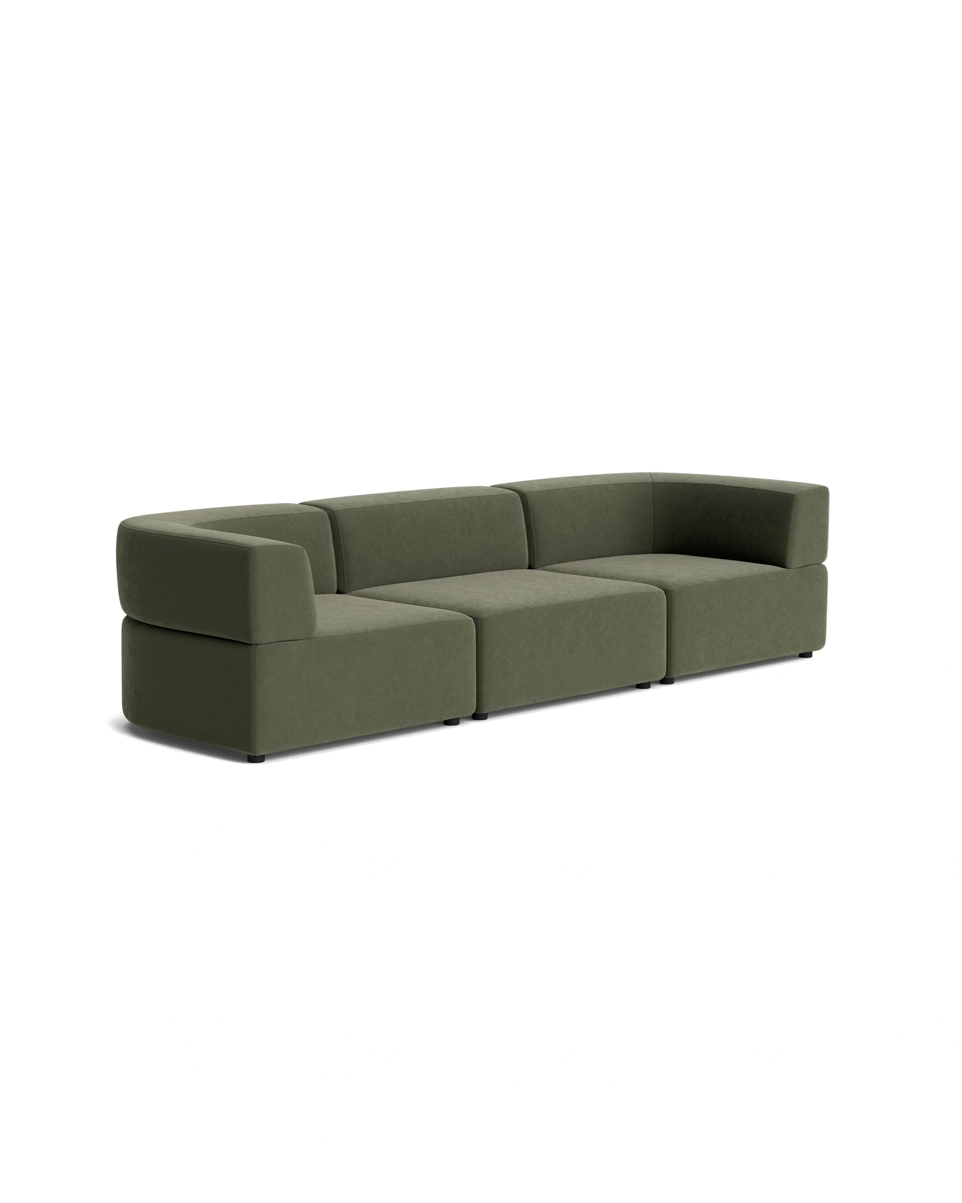 Stretch 4 Seater Sofa - Eden Leaf