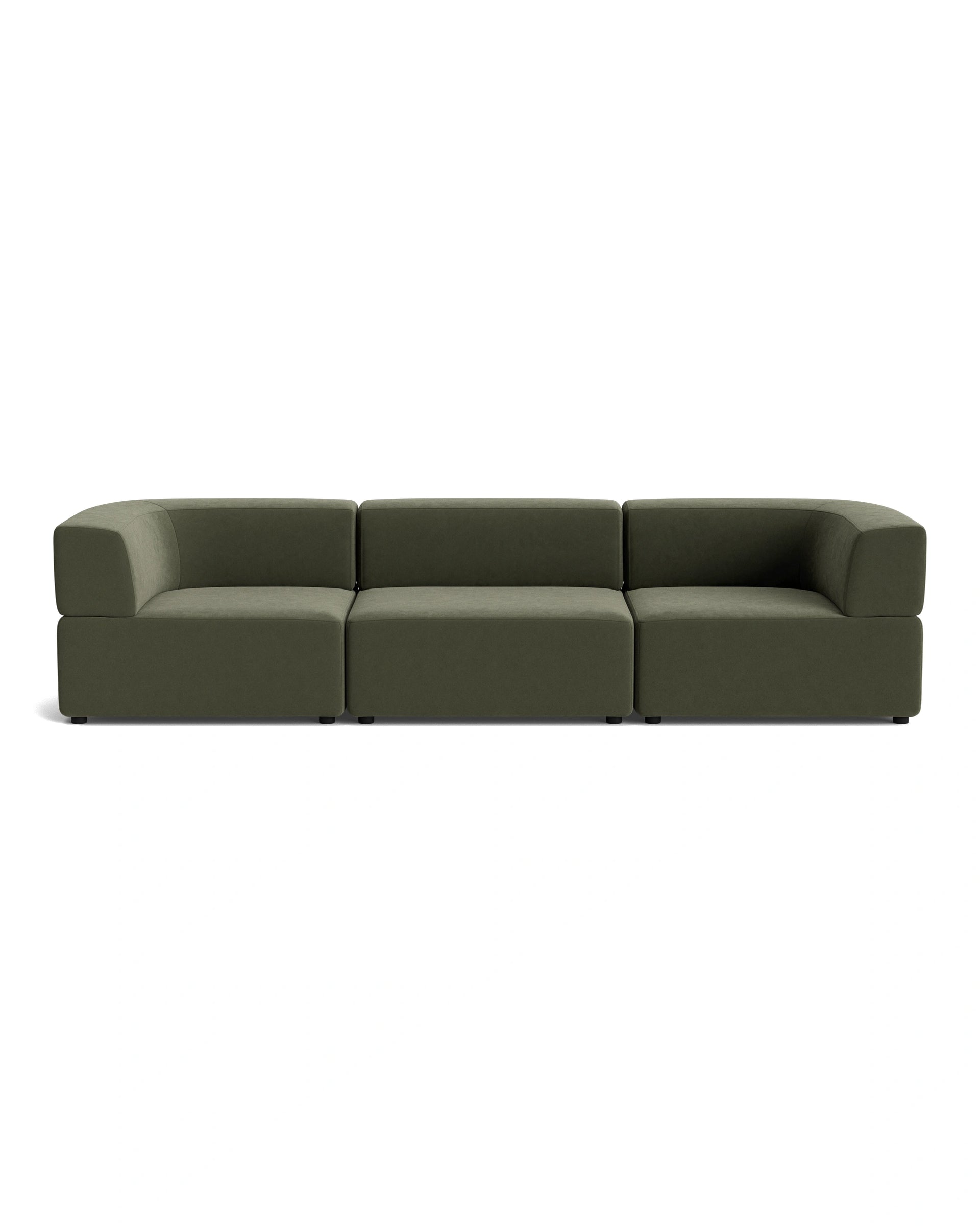 Stretch 4 Seater Sofa - Eden Leaf