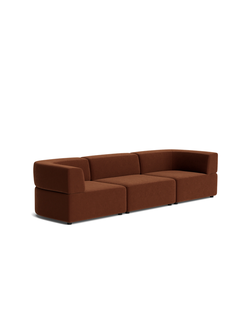 Stretch 4 Seater Sofa - Eden Brick