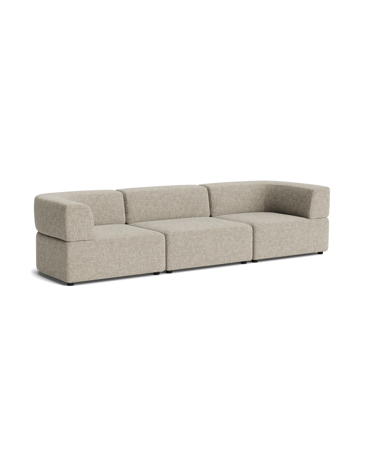 Stretch 4 Seater Sofa - Fleck Smoke