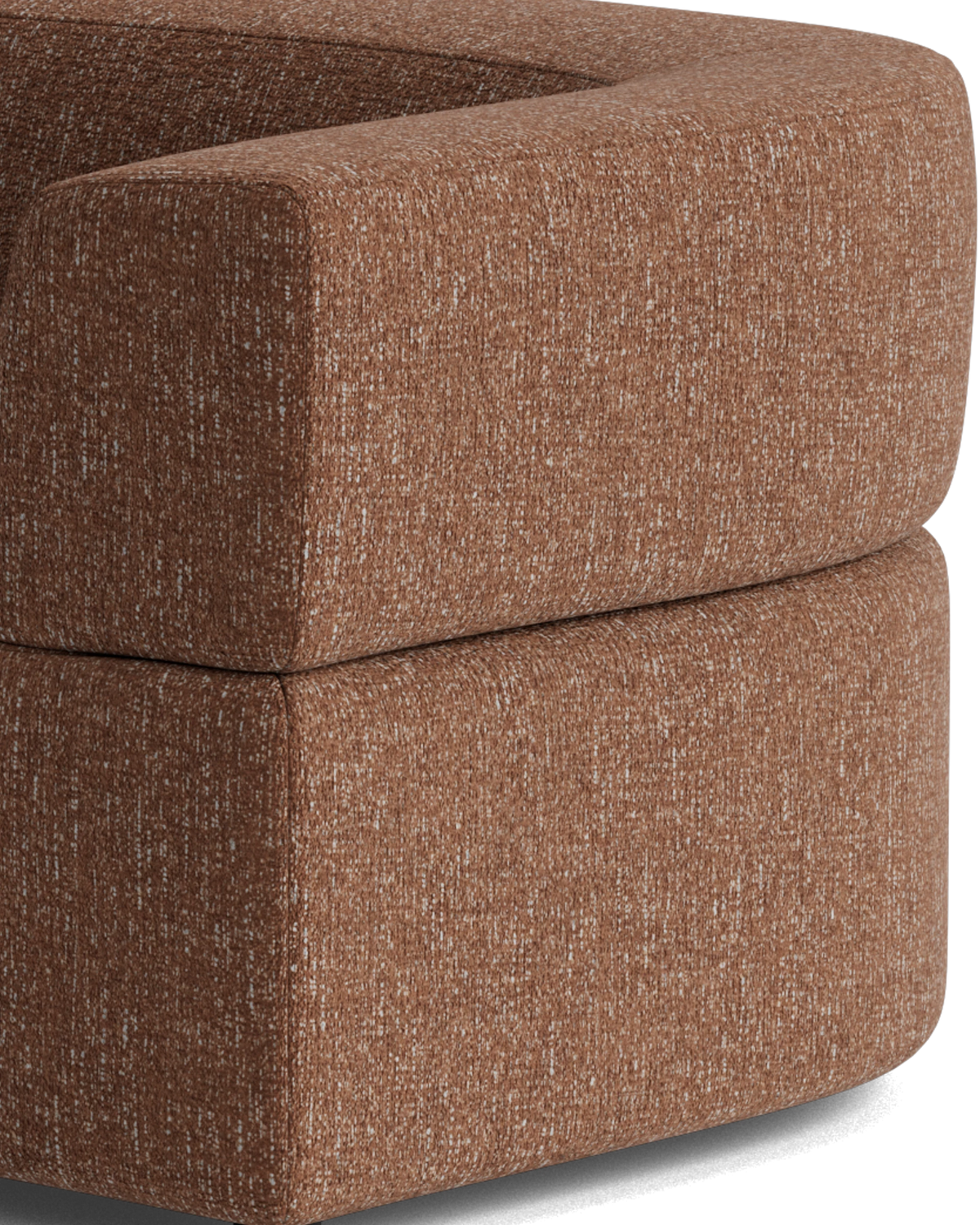 Stretch 4 Seater Sofa - Fleck Rust