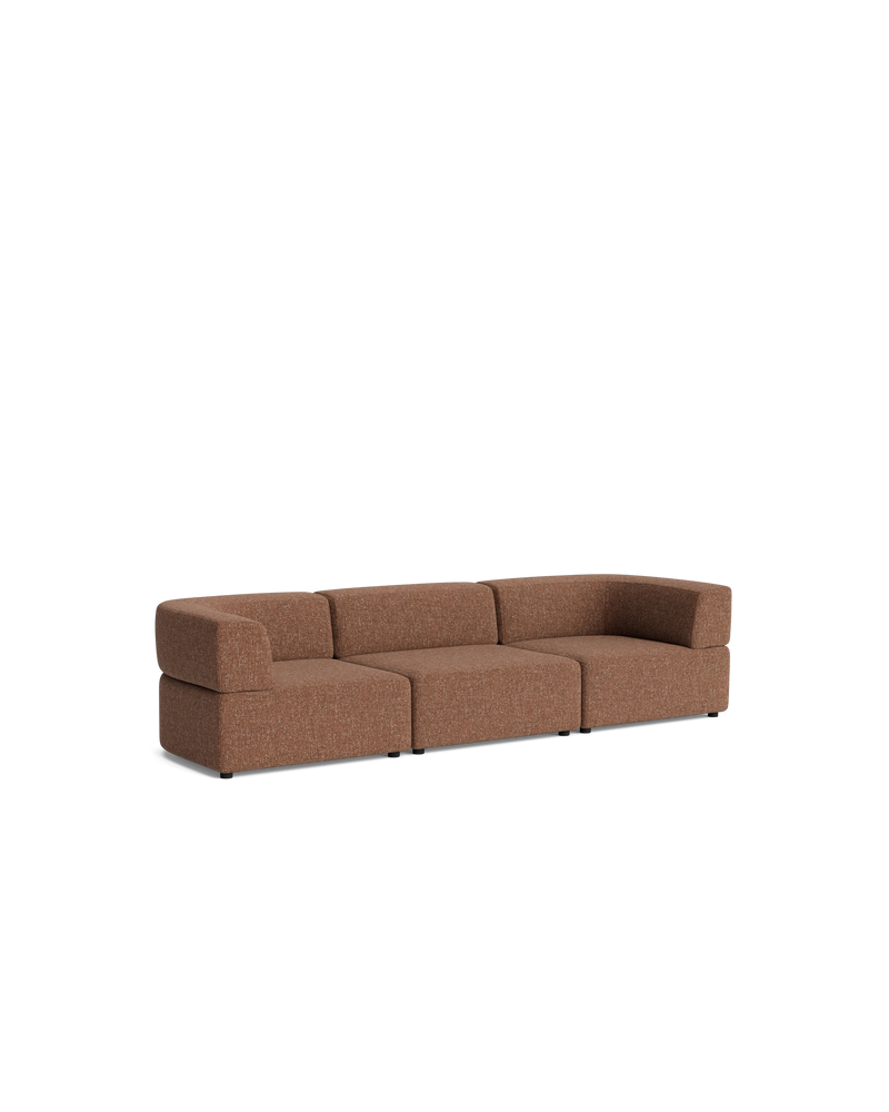 Stretch 4 Seater Sofa - Fleck Rust