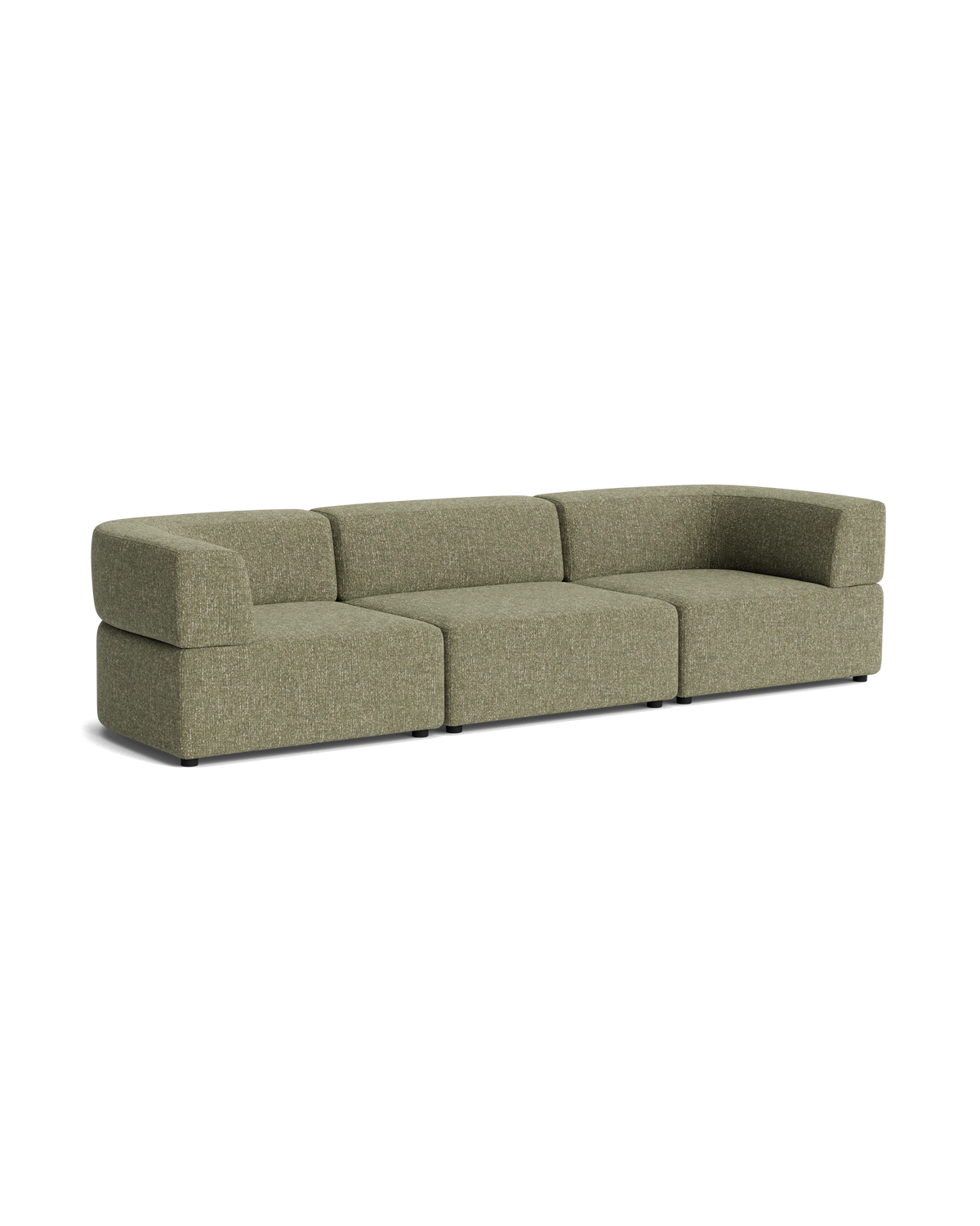 Stretch 4 Seater Sofa - Fleck Olive
