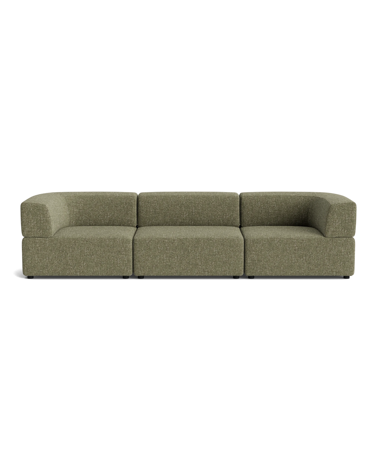 Stretch 4 Seater Sofa - Fleck Olive
