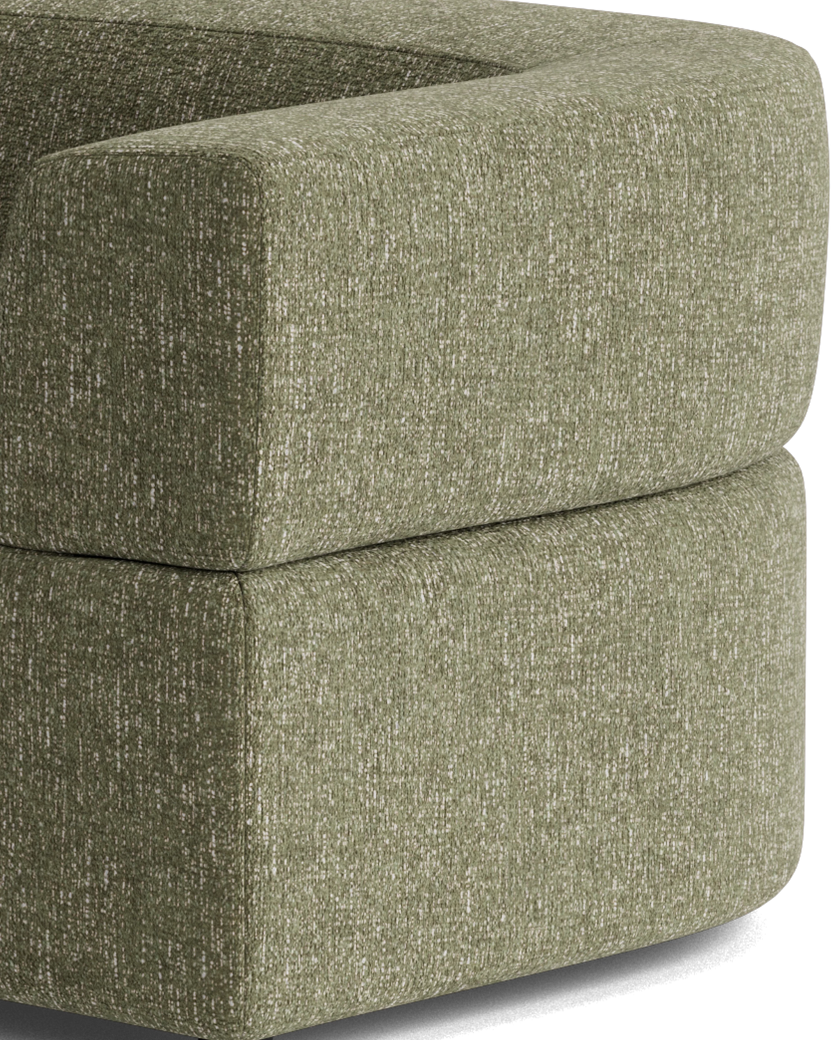 Stretch 4 Seater Sofa - Fleck Olive