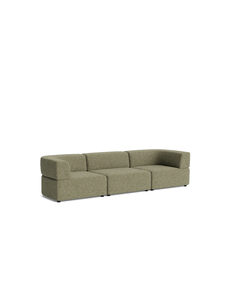 Stretch 4 Seater Sofa - Fleck Olive