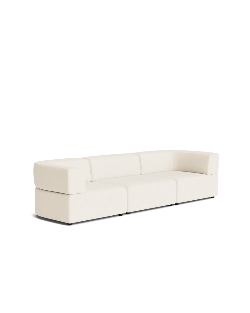 Stretch 4 Seater Sofa - Fossil Vanilla