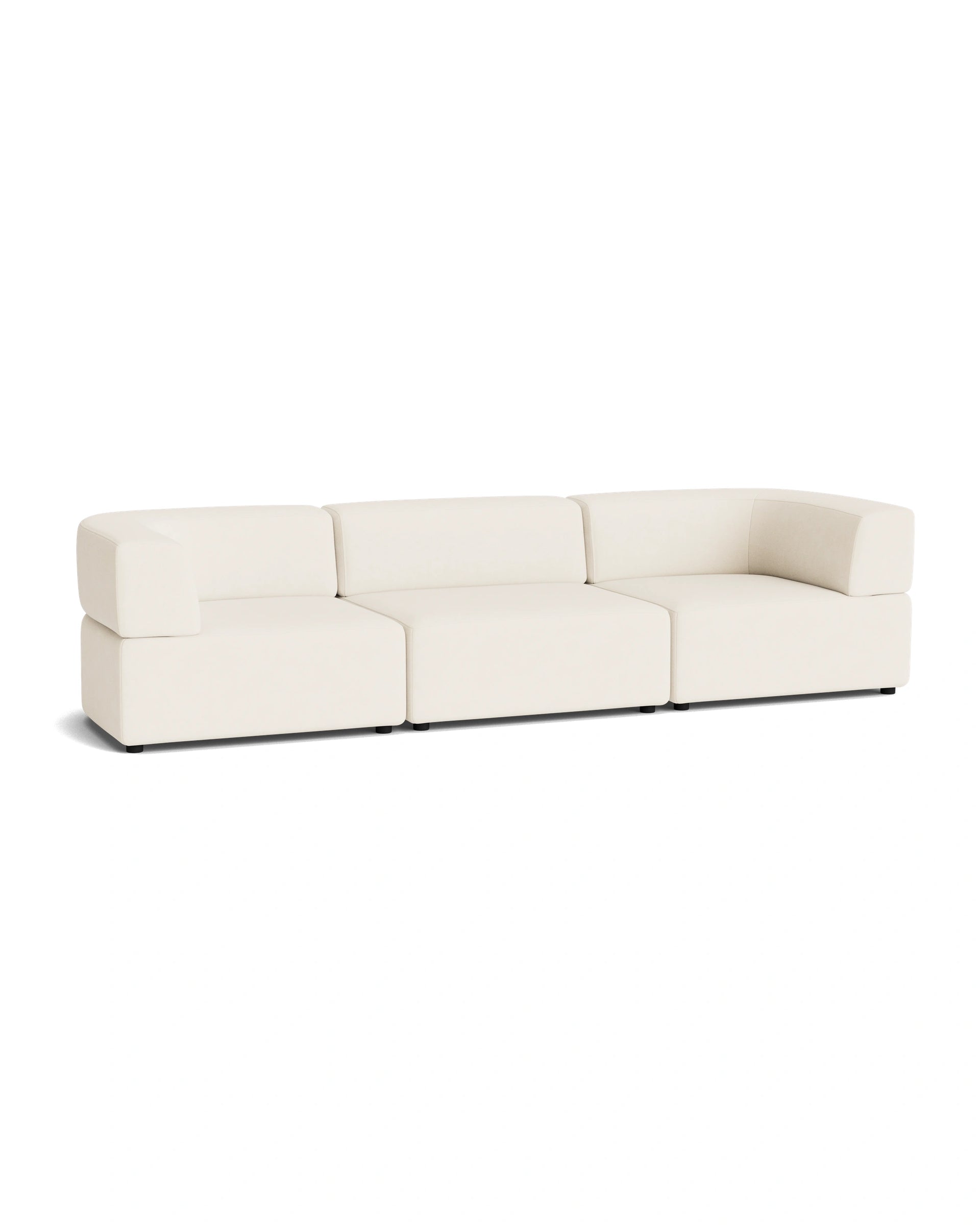 Stretch 4 Seater Sofa - Fossil Vanilla
