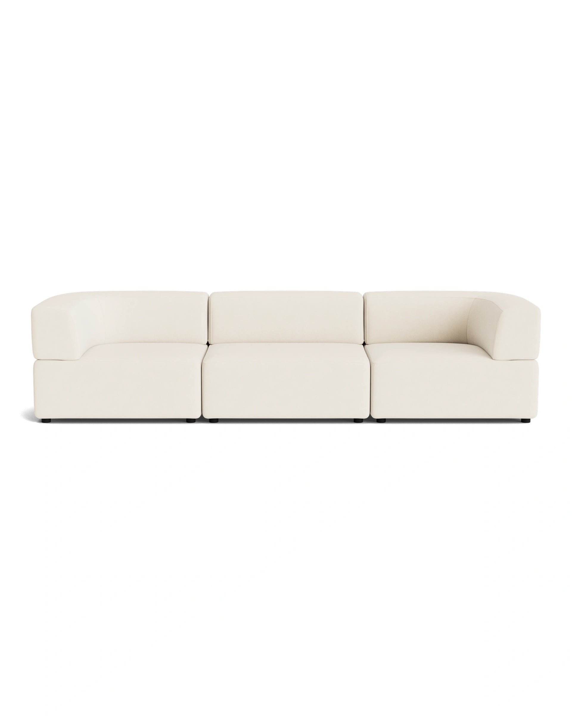Stretch 4 Seater Sofa - Fossil Vanilla