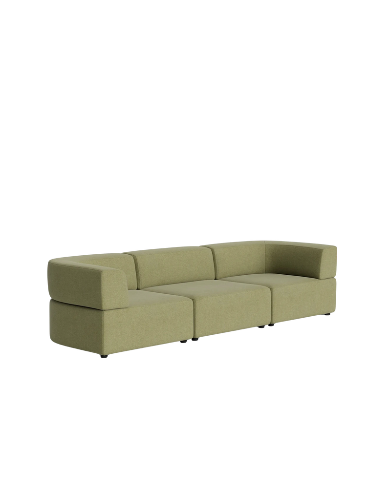 Stretch 4 Seater Sofa - Fossil Eucalyptus