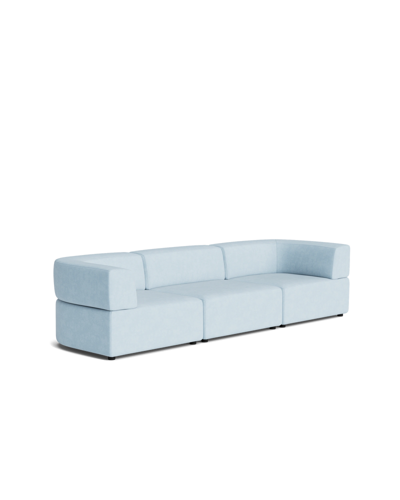 Stretch 4 Seater Sofa - Fossil Powder Blue