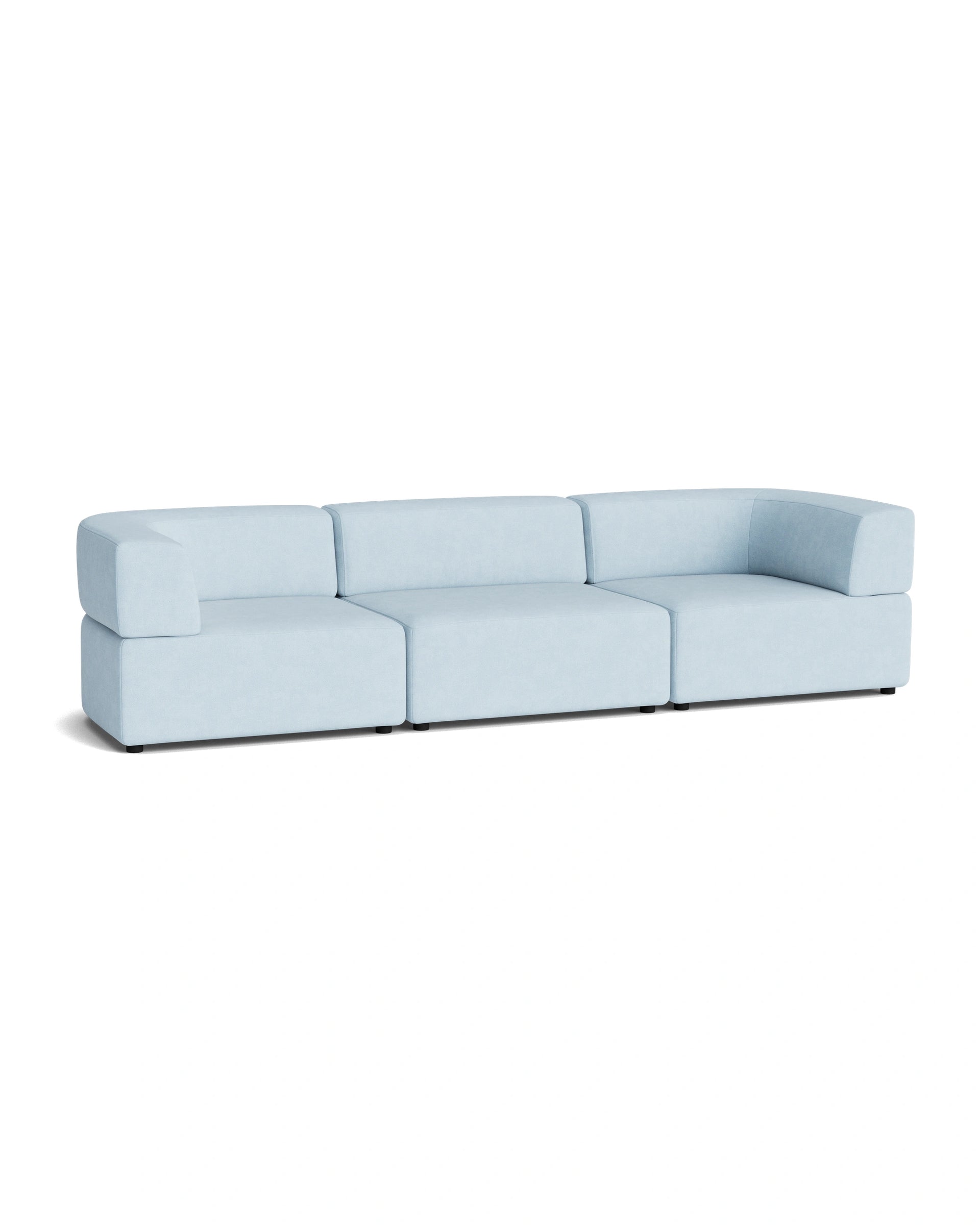Stretch 4 Seater Sofa - Fossil Powder Blue