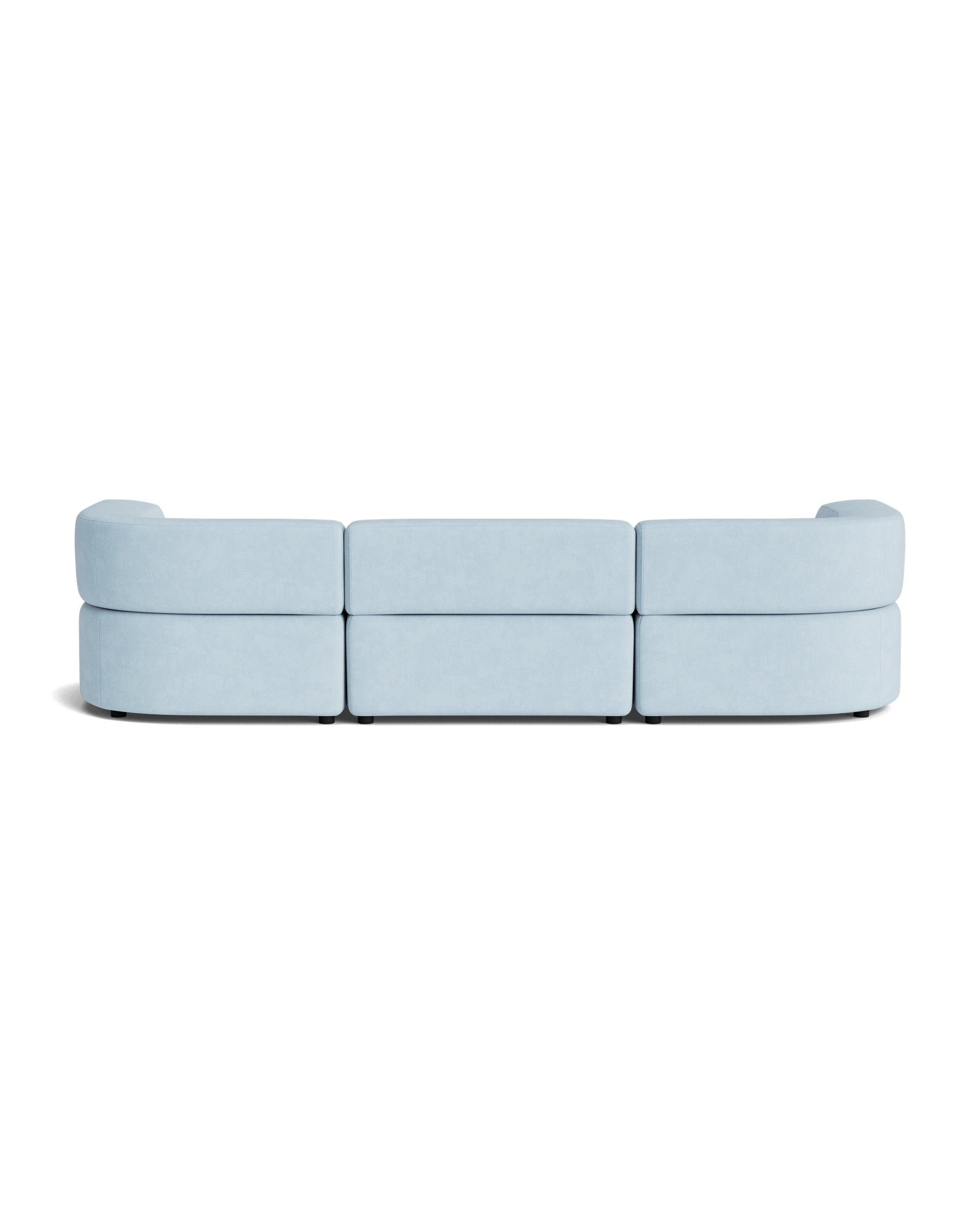Stretch 4 Seater Sofa - Fossil Powder Blue