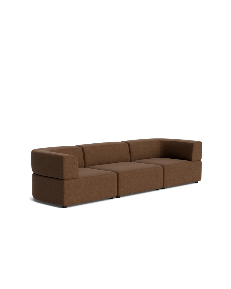 Stretch 4 Seater Sofa - Fossil Chocolate