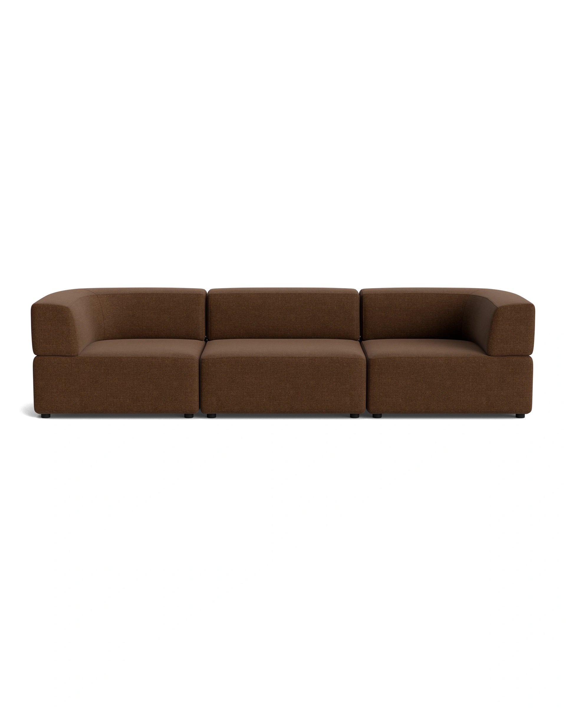 Stretch 4 Seater Sofa - Fossil Chocolate
