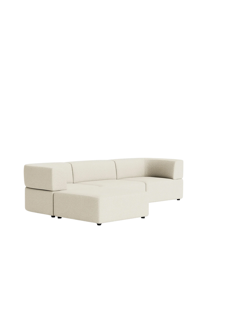 Stretch 4 Seater Chaise Sofa - Copenhagen Grey