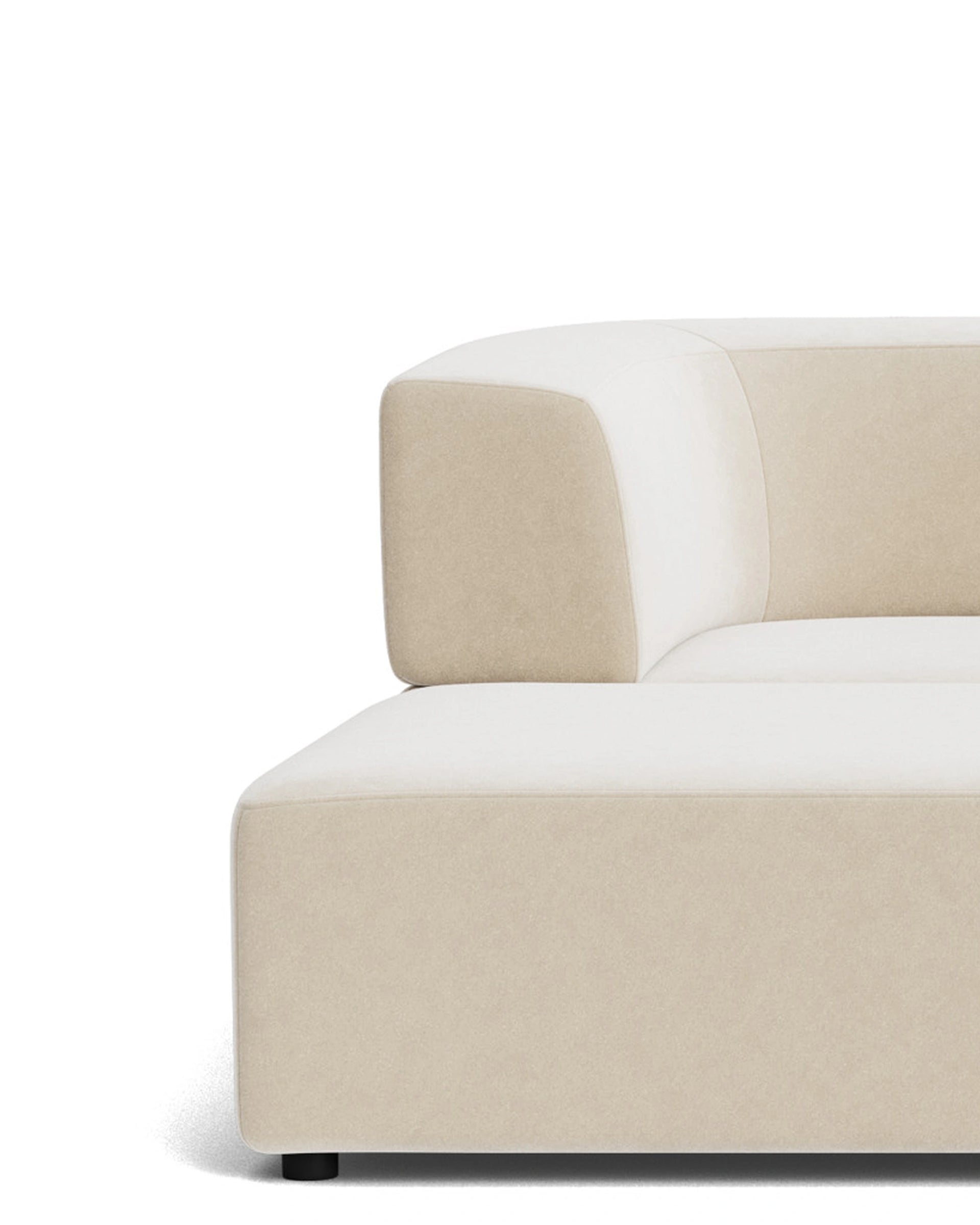 Stretch 4 Seater Chaise Sofa - Eden Ecru