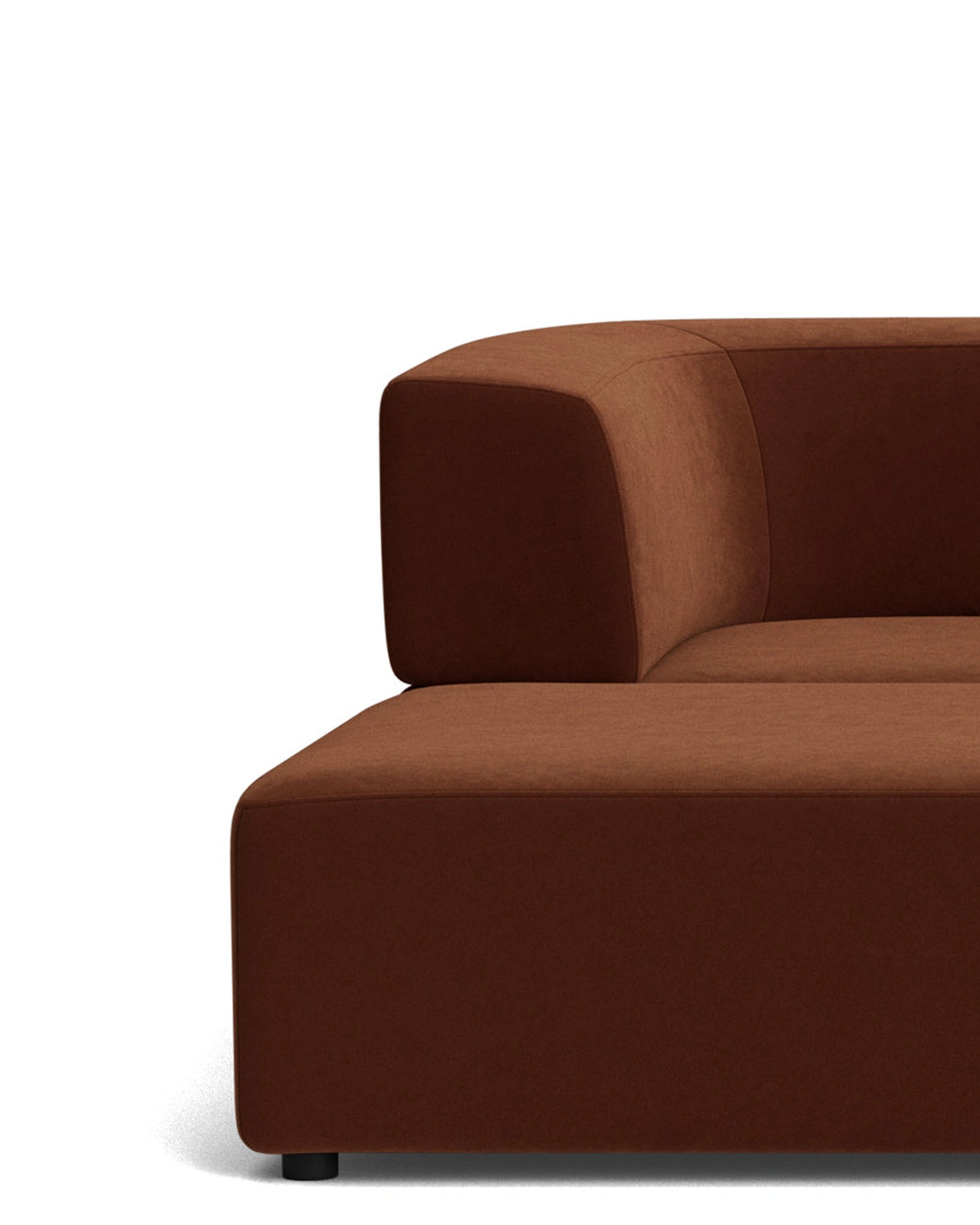Stretch 4 Seater Chaise Sofa - Eden Brick